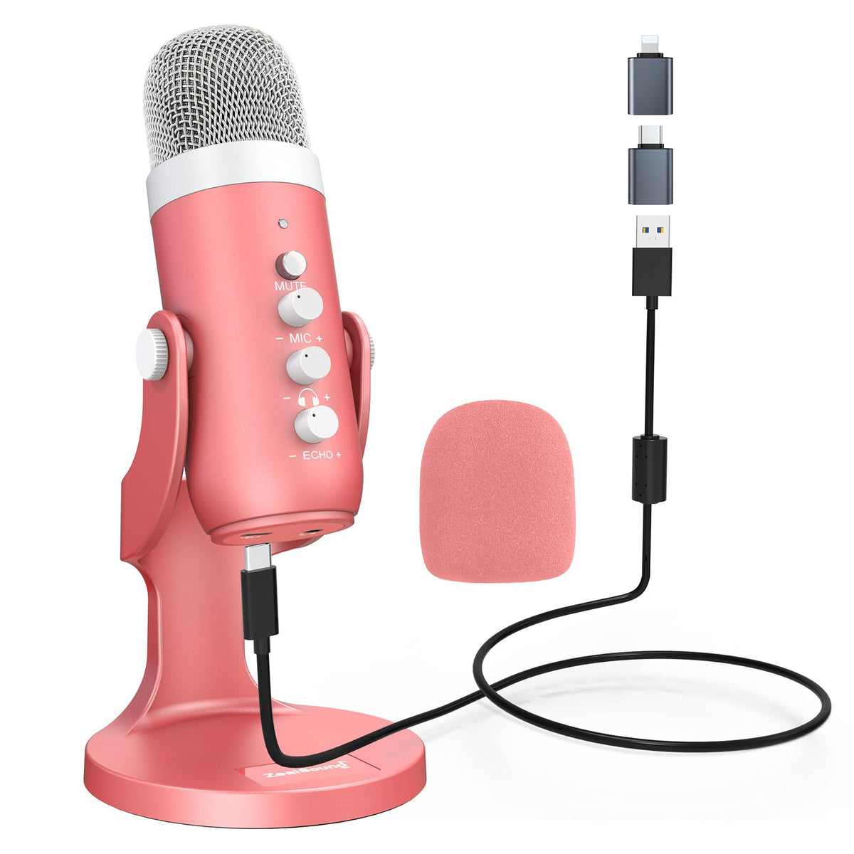Microphone Plug In Computer ZealSound USB Microphone,Condenser Computer Mic,Plug&Play Gaming ...