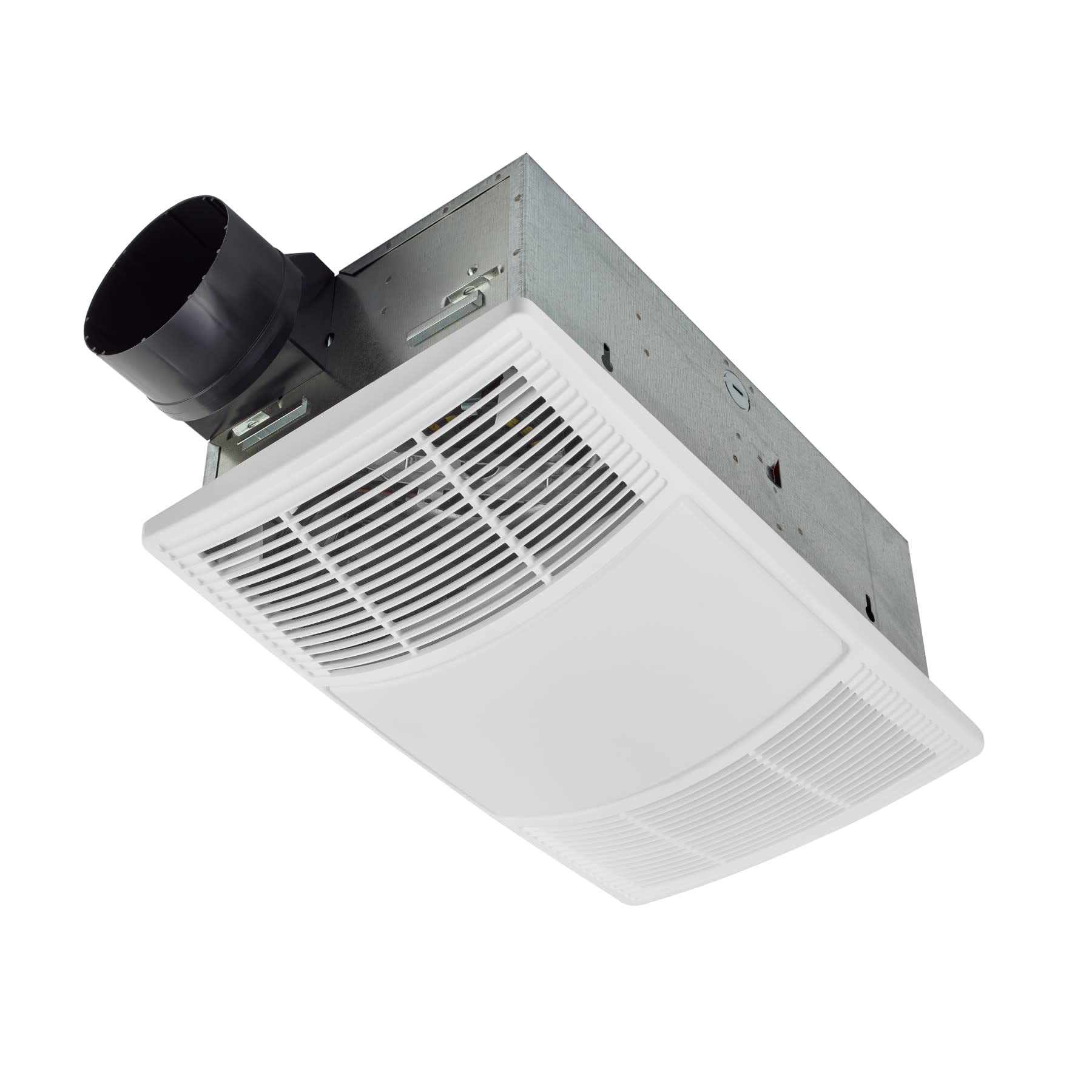 Broan Nutone Bhfled80 Powerheat Bathroom Exhaust Fan, Heater, And Led Light Combination, 80 Cfm