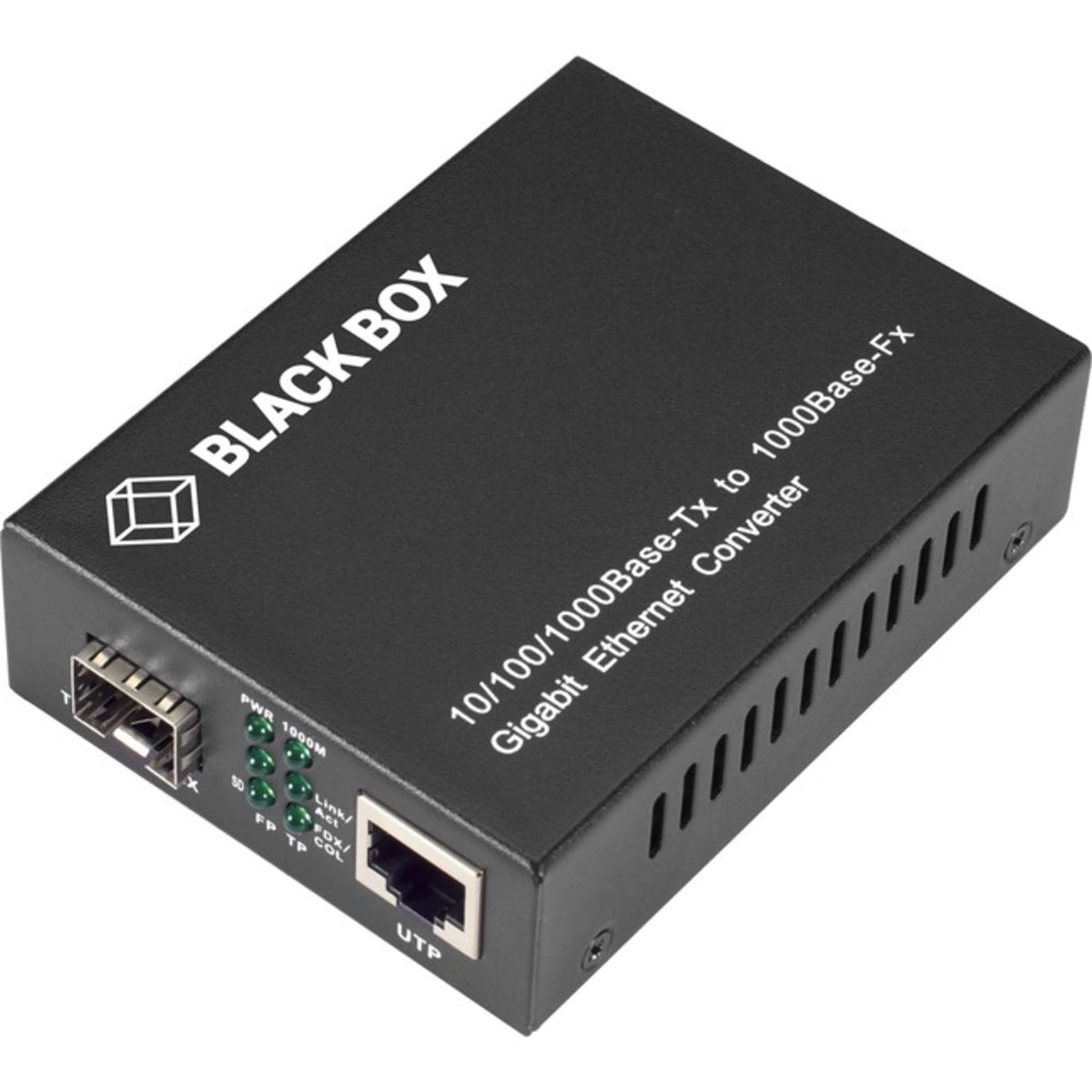 Black Box Network - LGC210A-R2 - Black Box Pure Networking Transceiver/Media Converter - 1 x Network (RJ-45) - Single-mode, Multi-mode - Gigabit Ethernet - 10/100/1000Base-TX, 1000Base-FX - 328 ft - 1