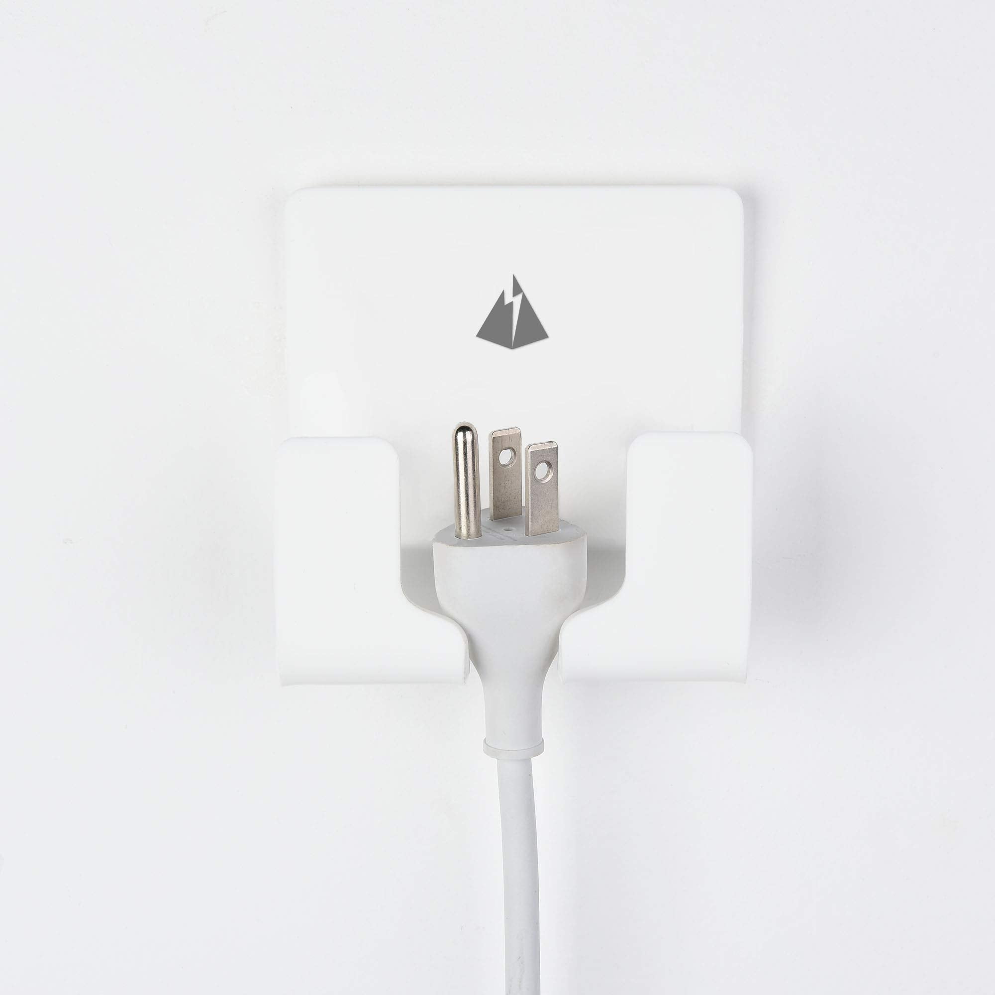 Txesign Adhesive Wall Phone Holder Mount For Smartphones Iphone External Battery Wall Holder Mount (White)