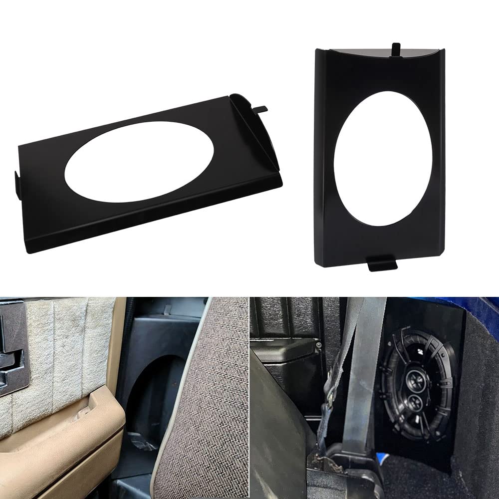 Lifgarfe Behind Seat Speaker Brackets Fit For Chevy Gmc C10 1973 1987 Behind Seat Cab Corner Squarebody Pickup For 6X9 Speakers