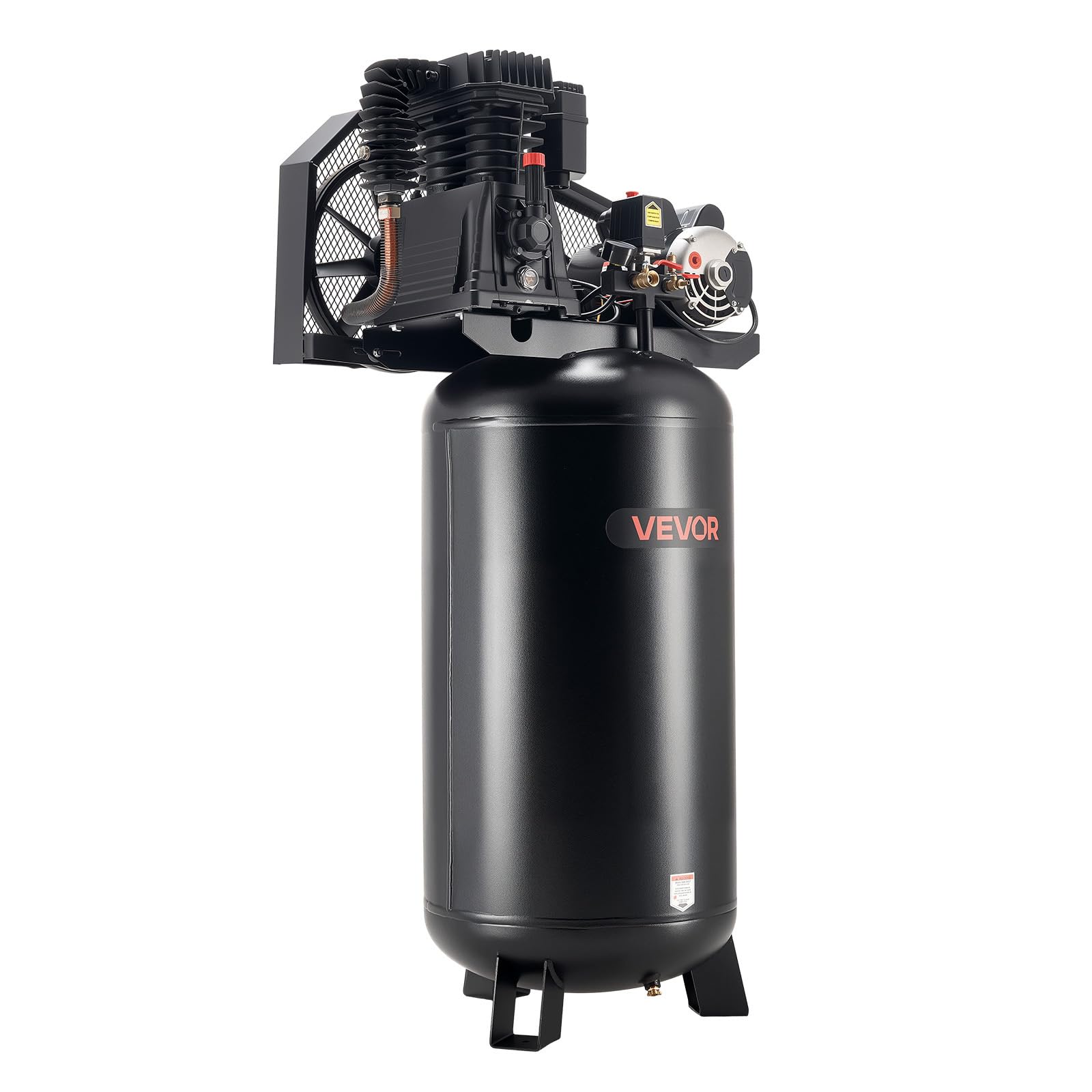 VEVOR 60 Gallons Heavy-Duty Air Compressor, 5HP 12 SCFM at 90PSI Air Compressors Max 145PSI Pressure, Oil-Lubricated Compressor