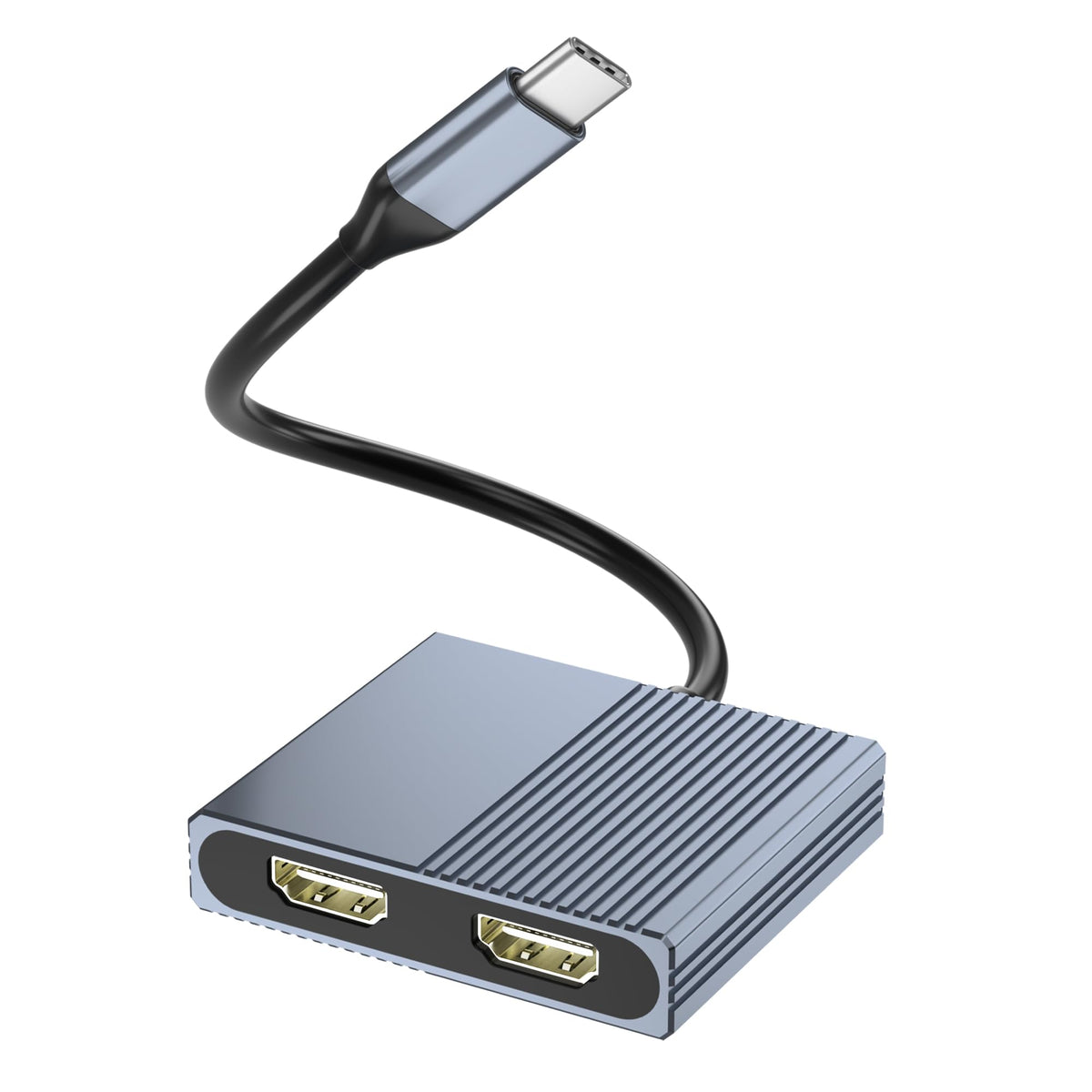 Usb C To Dual Hdmi Adapter For Dell/Hp/Macbook, Hdmi Splitter Extended Display, 4K Dual Hdmi Adapter For 2 Monitors, Dual Monito