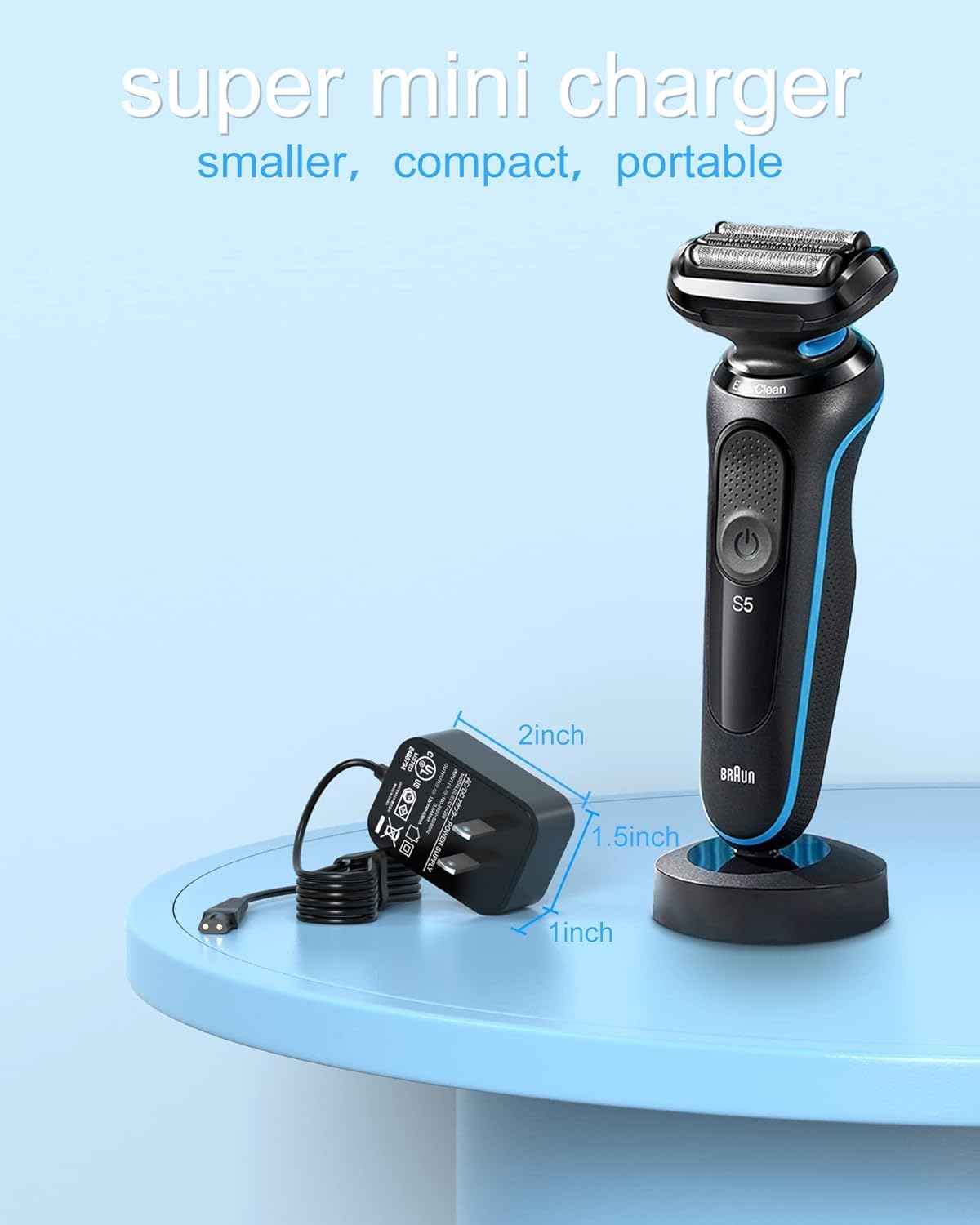 Fgieu 12V Shaver Charger For Braun Series 7 9 3 5 1 Xt5 Electric Razor 3040S 340S 9385Cc 370 720 760Cc 790Cc 720S 4 7865Cc 9090C