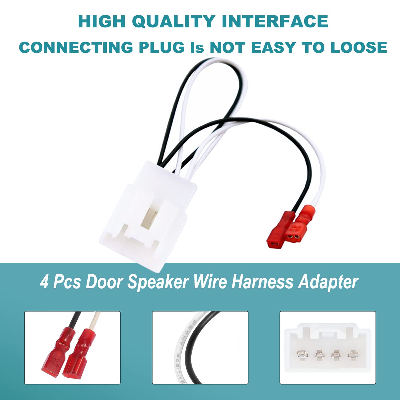 Immk 72 5602 Car Replacement Door Speaker Wiring Harness Plug Connector For 2011 2021 Ford F 150 Fusion Escape Focus Bronco Must