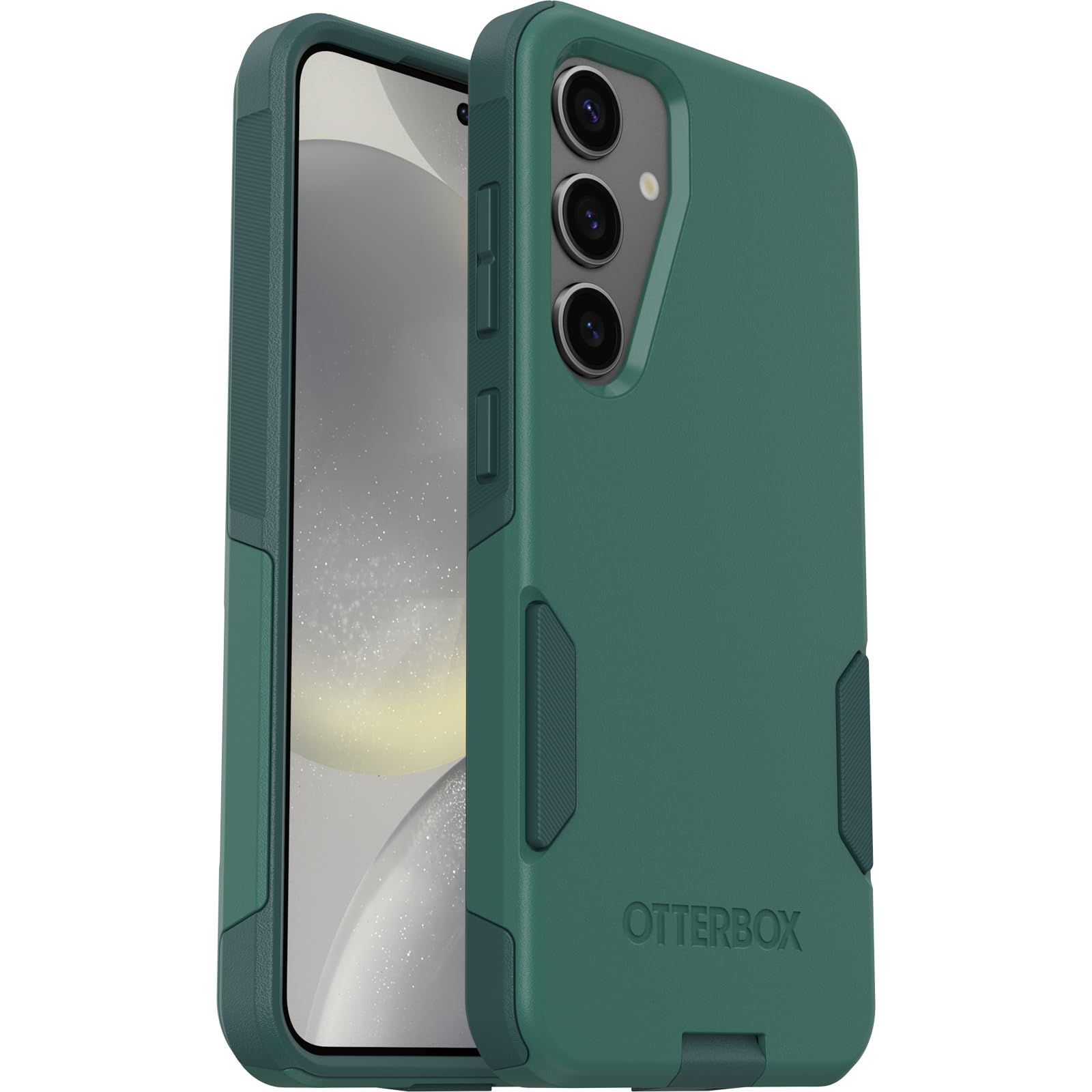 Otterbox Samsung Galaxy S24 Commuter Series Case   Get Your Greens, Slim & Tough, Pocket Friendly, With Port Protection