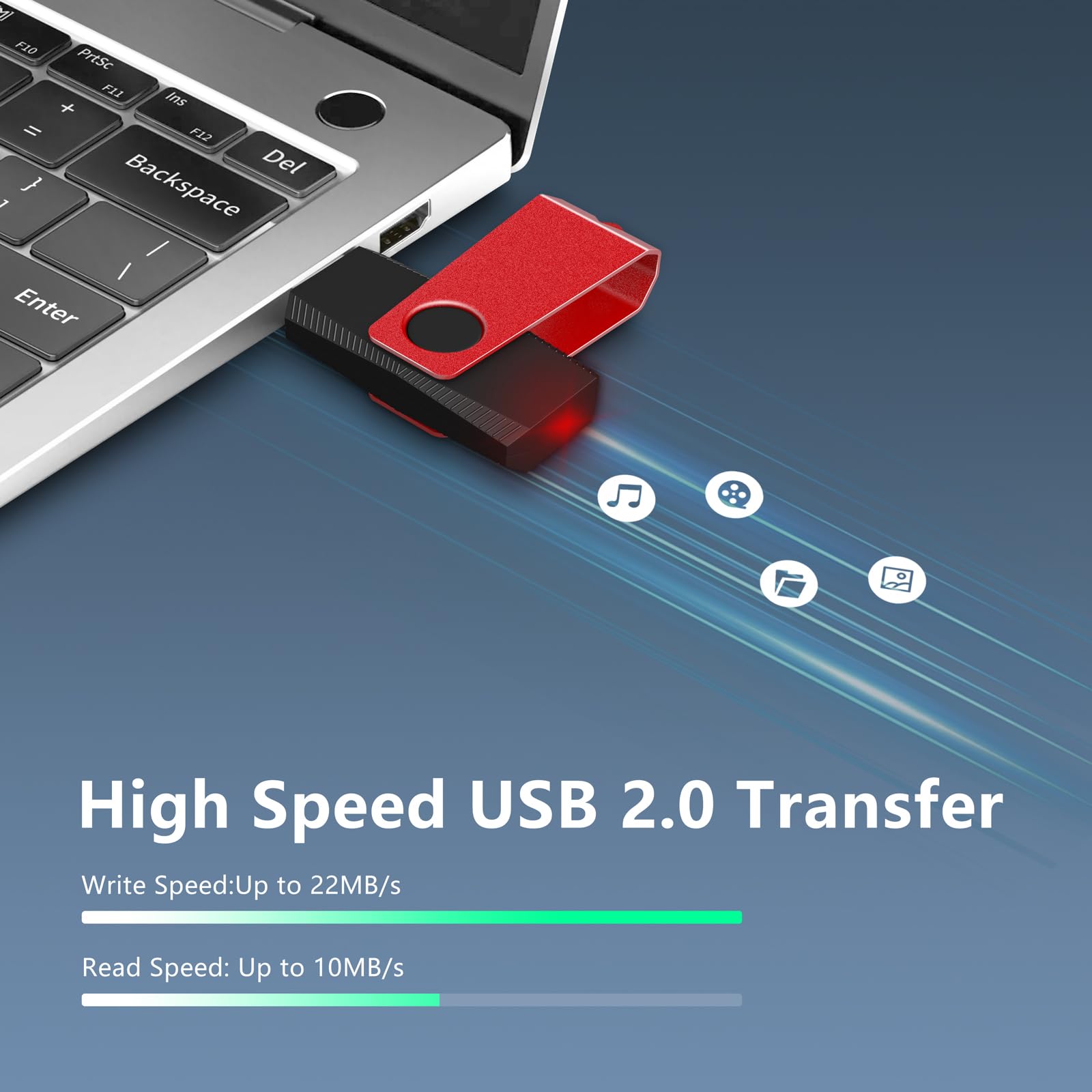 Thumb Drive Agecash Bulk 20Pack 128Mb Usb Flash Drive, Usb 2.0 Flash Drive Pack Of 20, Swivel Pen Drive Usb Memory Stick Memoria