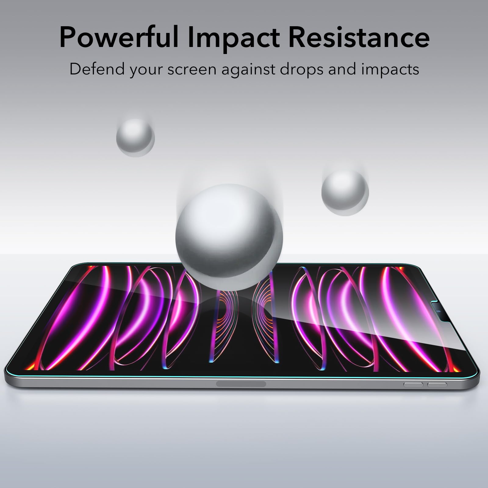 Esr 2 Pack Screen Protector For Ipad Pro 12.9 (2022/2021/2020/2018, 6Th/5Th/4Th/3Rd Generation), Tempered Glass Film With Alignm