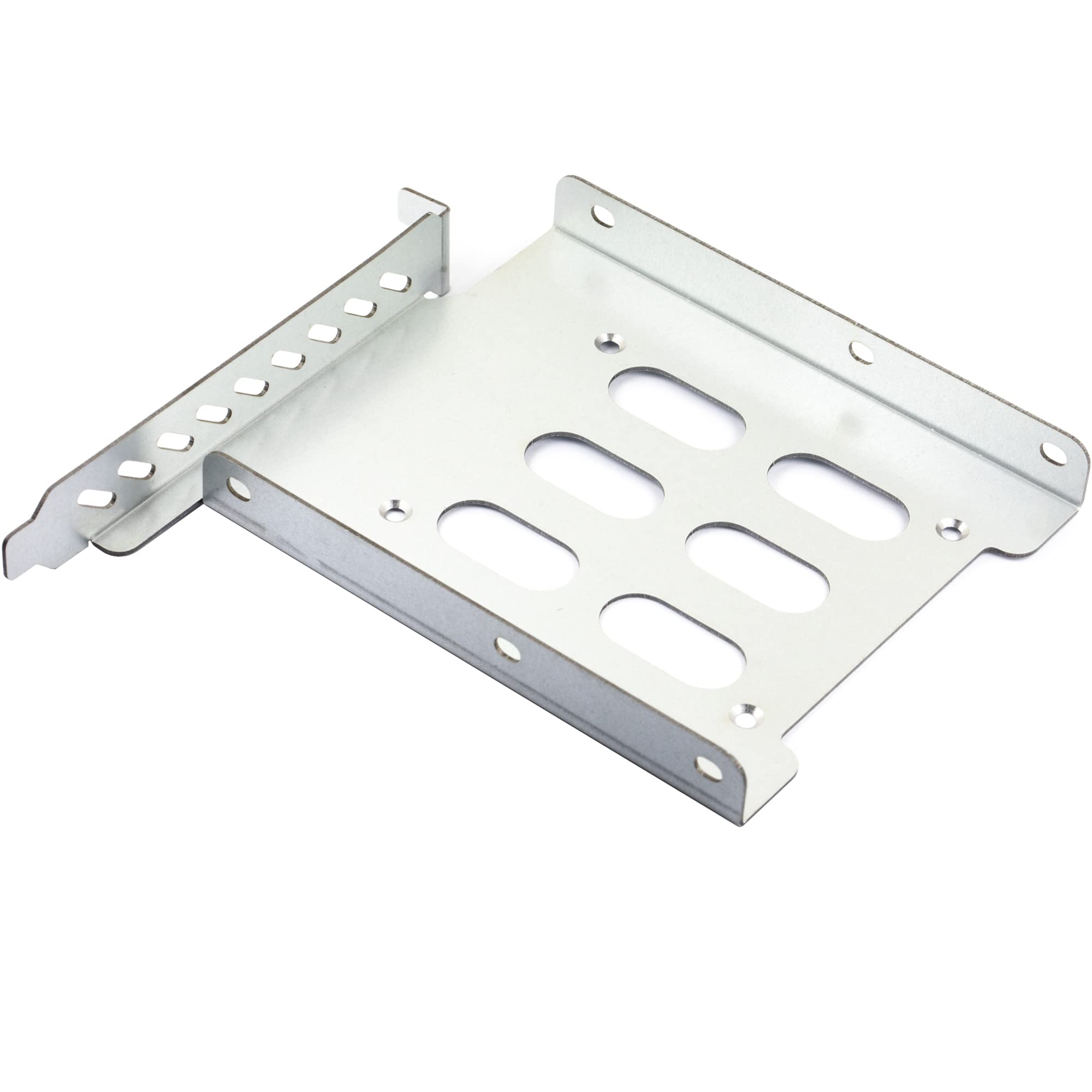 2Pcs 2.5  To 3.5  Hard Drive Tray Holder For Pci Ssd Hdd Metal Mounting Bracket Adapter