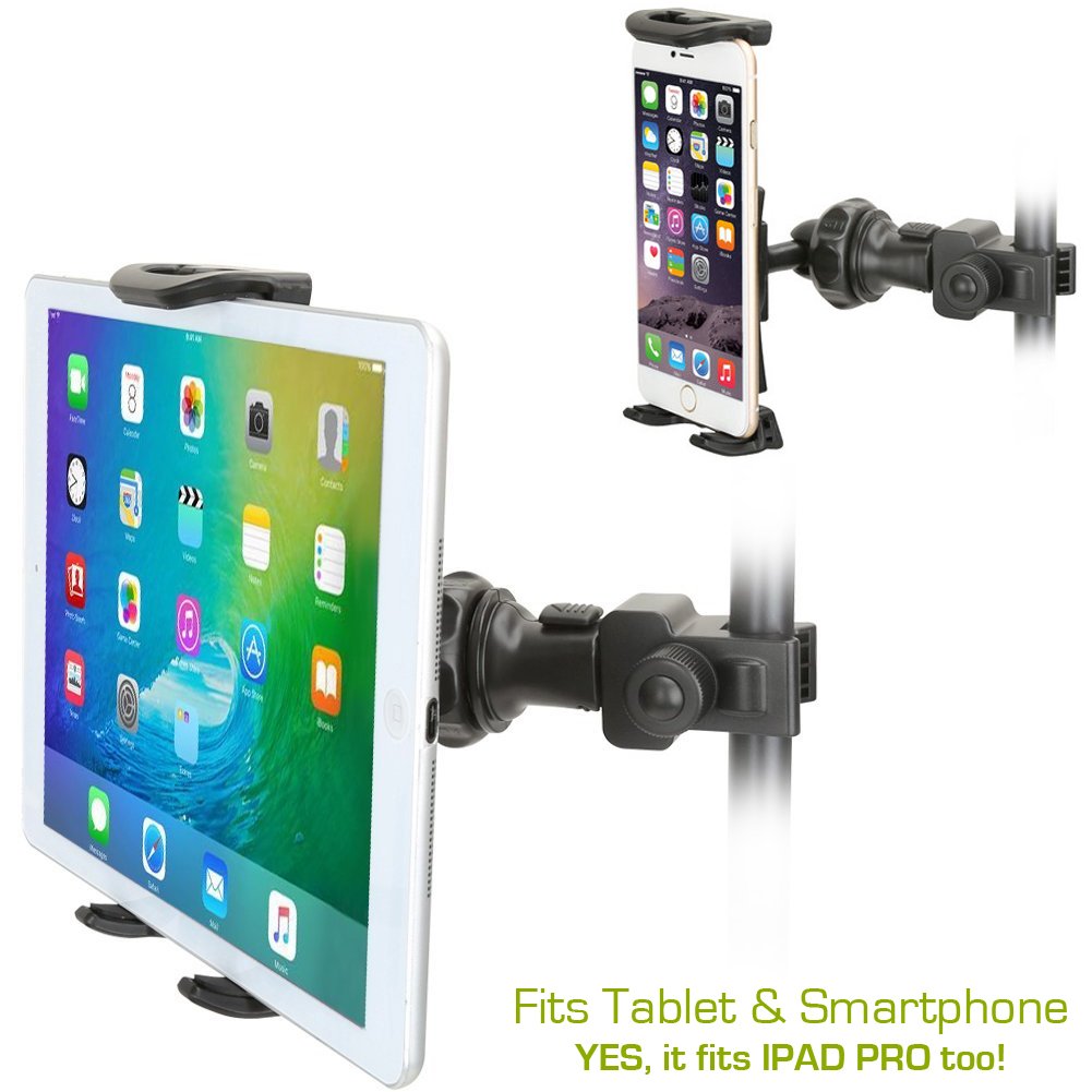 Accessory Basics Quicklock Microphone Music Mic Stand Pole Bar Mount For Apple Ipad Pro Air Mini Galaxy Tab S24 S23 Iphone 15 16