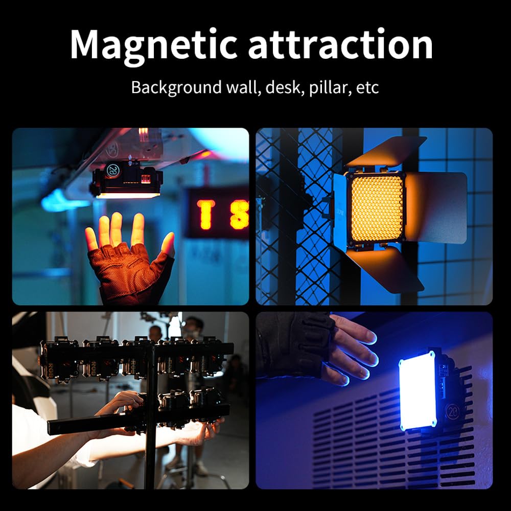 Zhiyun Fiveray M20 Combo Video Light Powerful Pocket Light, Bi Color 2700K~6500K On Camera Video Lights, 20W (M20 Combo)