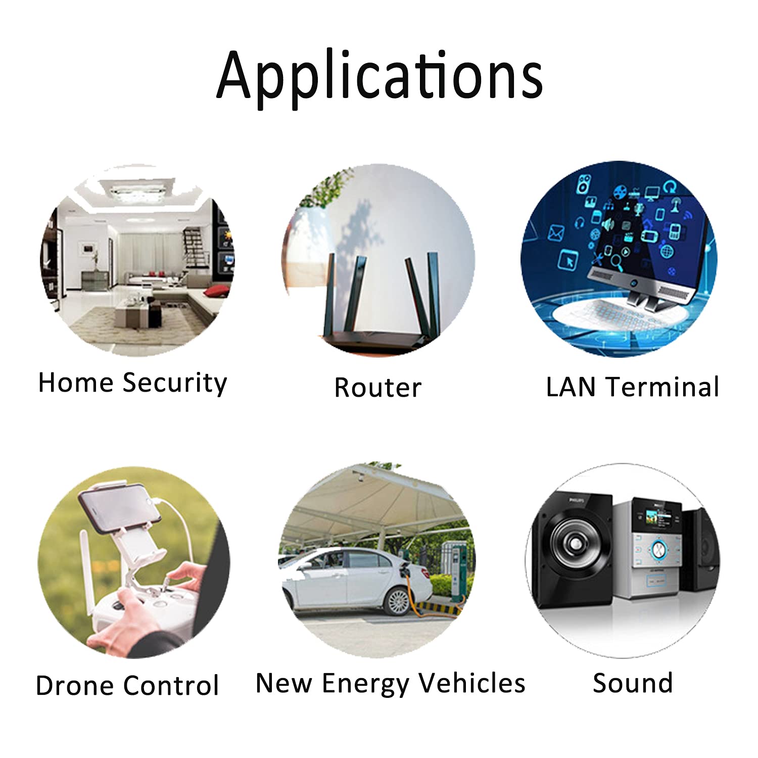 Aediko 5Pcs Dual Band Wifi 2.4Ghz 5Ghz 5.8Ghz 6Dbi Mimo Rp Sma Male Antenna For Wifi Router Wireless Network Card Usb Adapter Security Ip Camera Video Surveillance Monitor