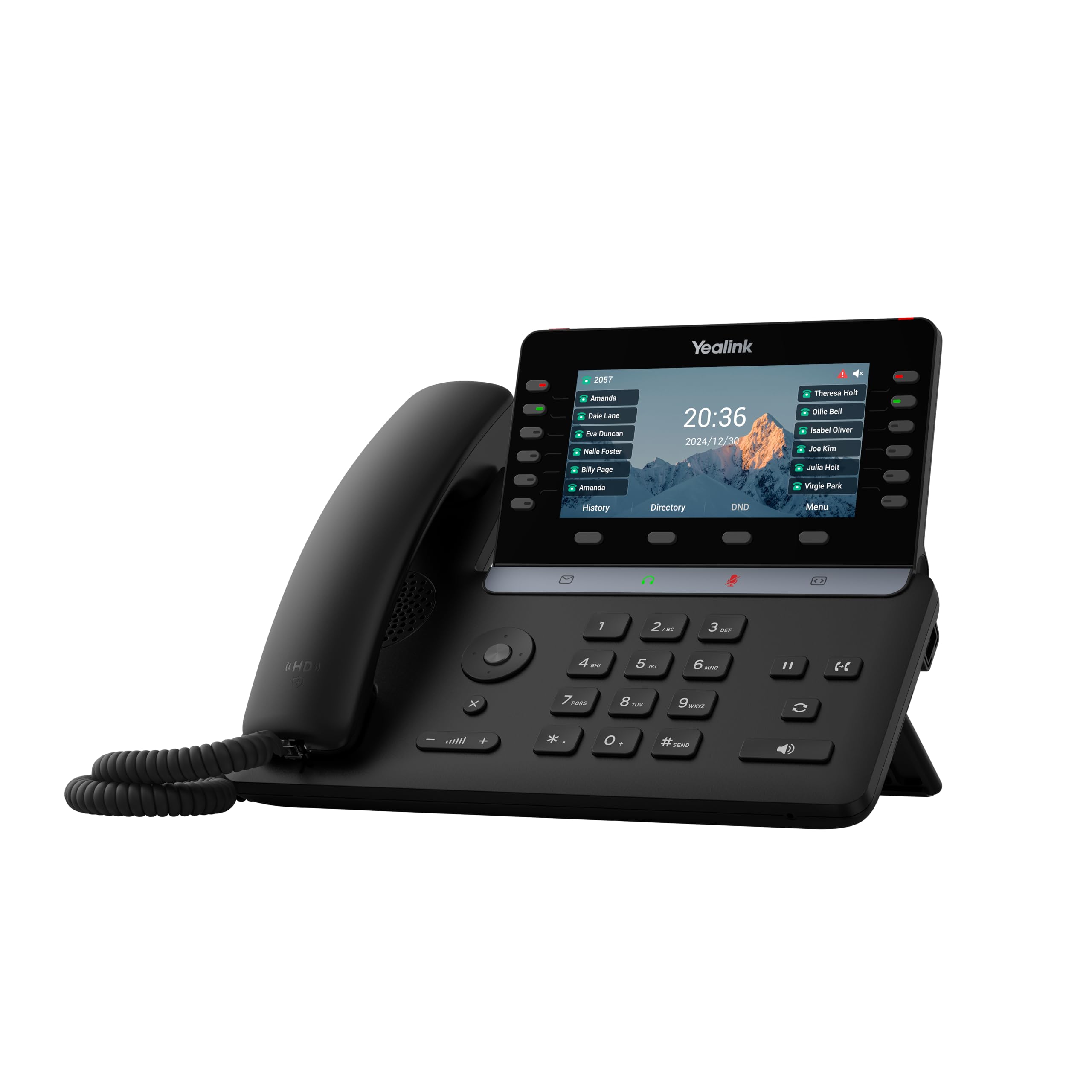 Yealink SIPT85W  1301220  WiFi IP Phone  16 SIP Accounts  5.5inch Color LCD Display  DualPort Gigabit Ethernet, PoE, Po