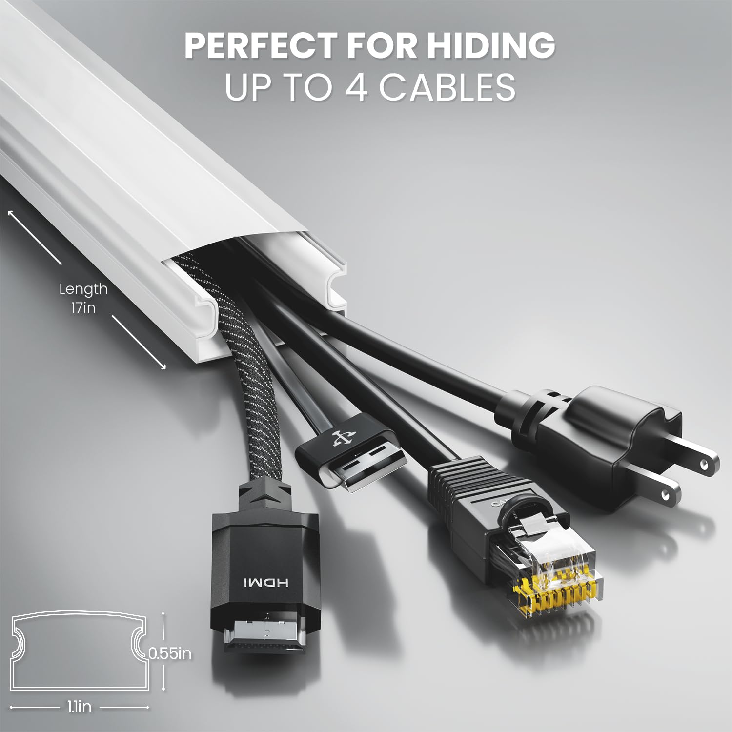 Eveo Cord Hider   300    Cord Cover Wall Cable Hider, Cable Concealer, Wire Hiders For Tv On Wall. Cable Management, Cord Hider