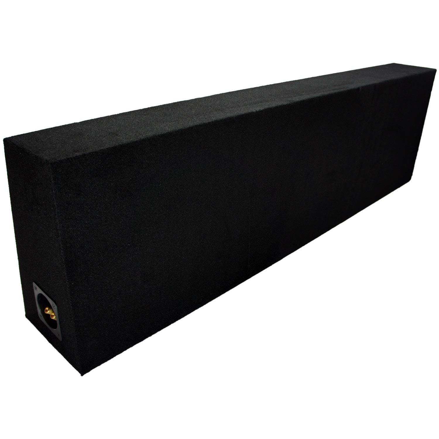 American Sound Connection Dual 12'' Subwoofer Regular Standard Cab Truck Sub Box Enclosure 5/8'' Mdf   Black