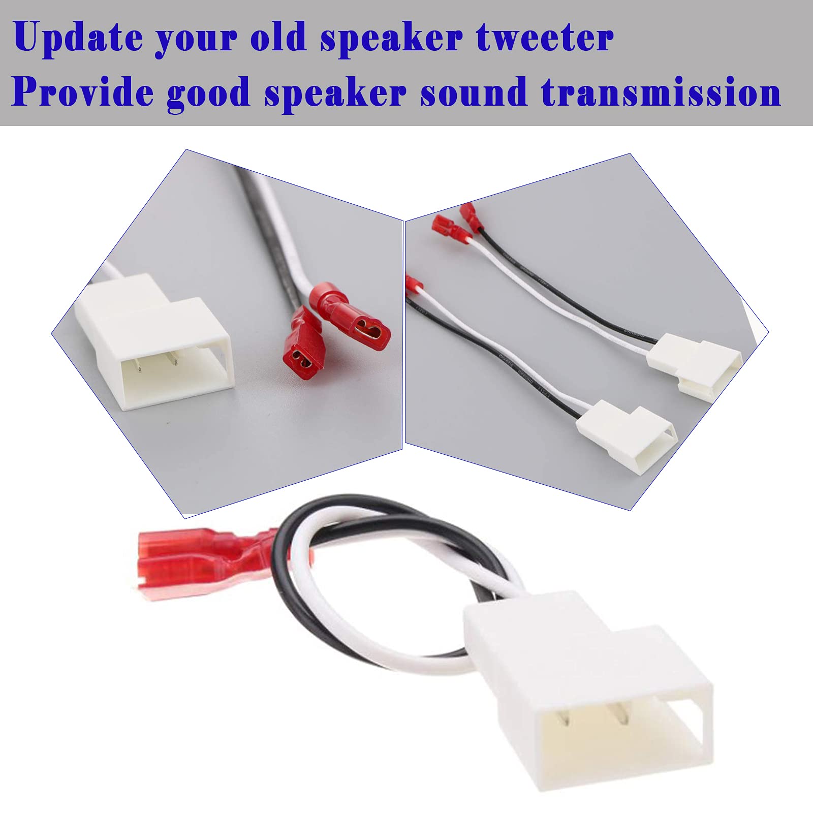 4 Pack 72 8104 Speaker Harness Adapter Compatible With Toyota Speaker Wire Harness Adapter Plug Compatible With Toyota Tacoma Tundra Camry Corolla 4 Runner Scion Pontiac Speaker Wiring Harness Adapter