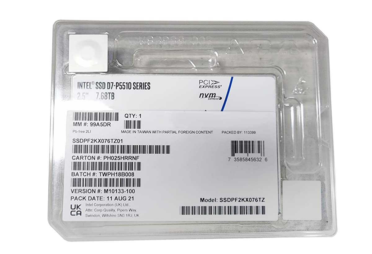 Intel Ssd D7 P5510 Series 7.68Tb