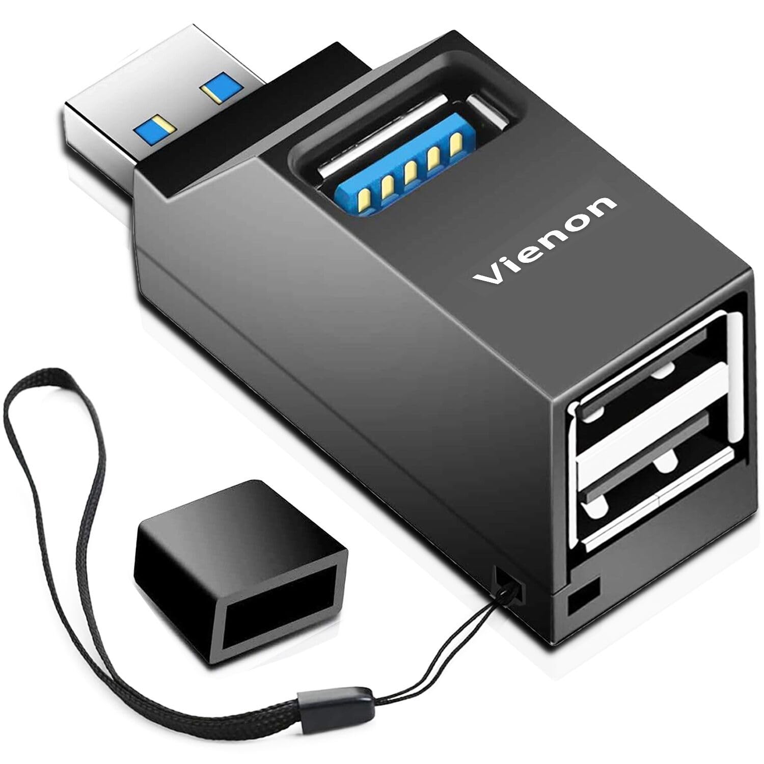 Usb 3.0 Hub, Vienon 3 Port Portable Usb Expander Usb Splitter For Laptop, Car, Mac Pro, Imac, Macbook Air, Macbook Pro, Macbook And More