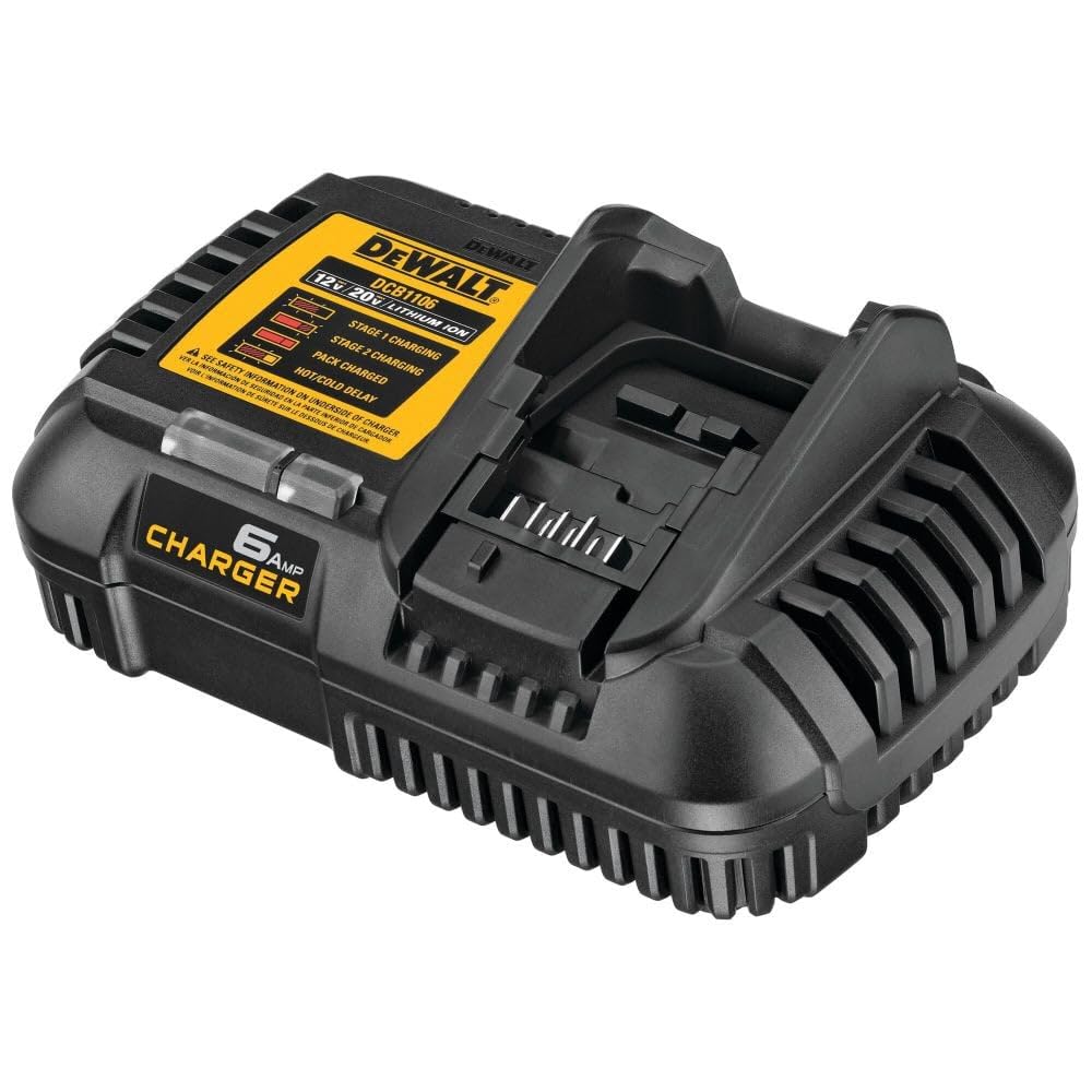 Dewalt 12V Max*/20V Max*/Flexvolt 6 Amp Charger (Dcb1106)