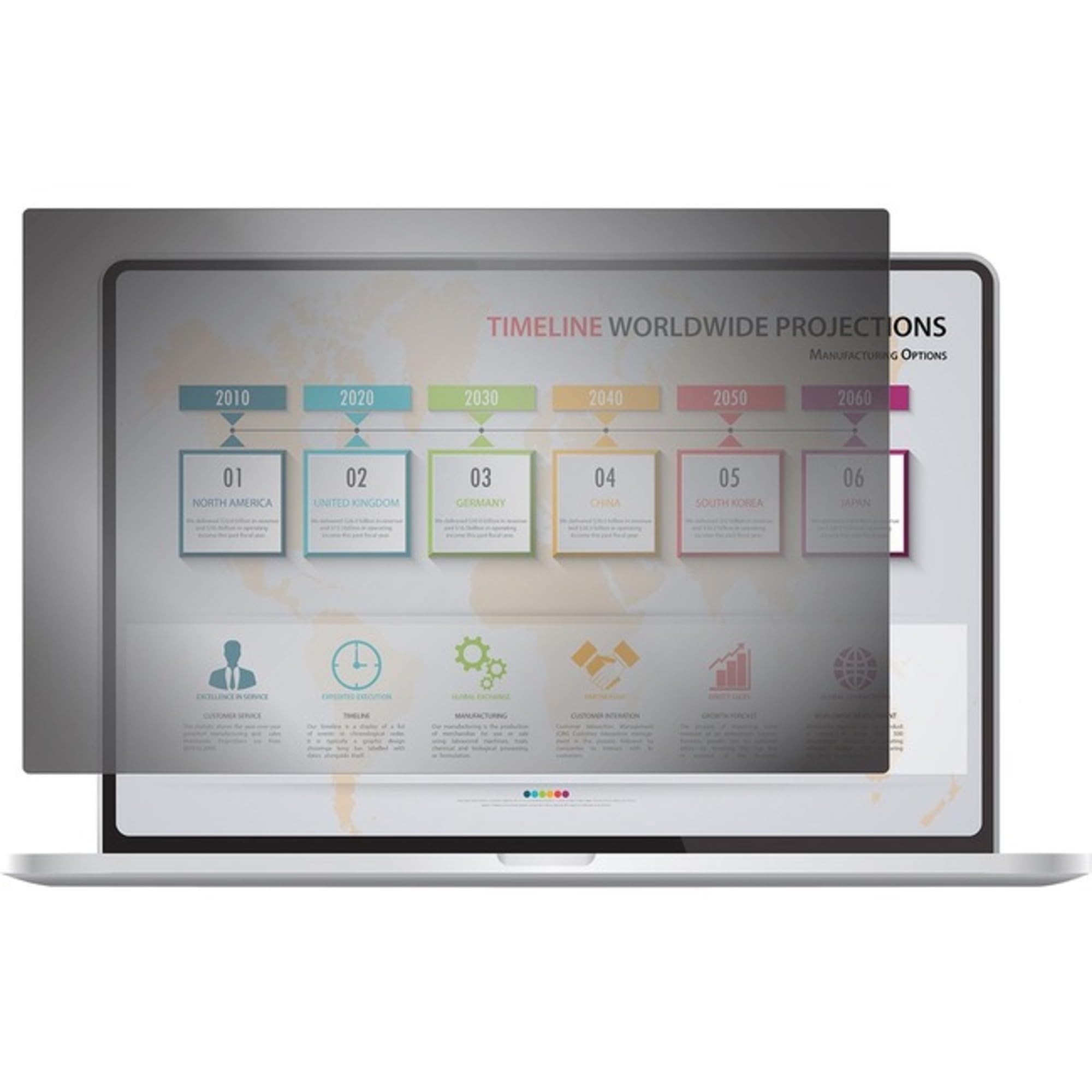 Privacyview 12.5In Edge-To-Edge Widescreen Laptop Privacy Screen Filter - 16:9 -
