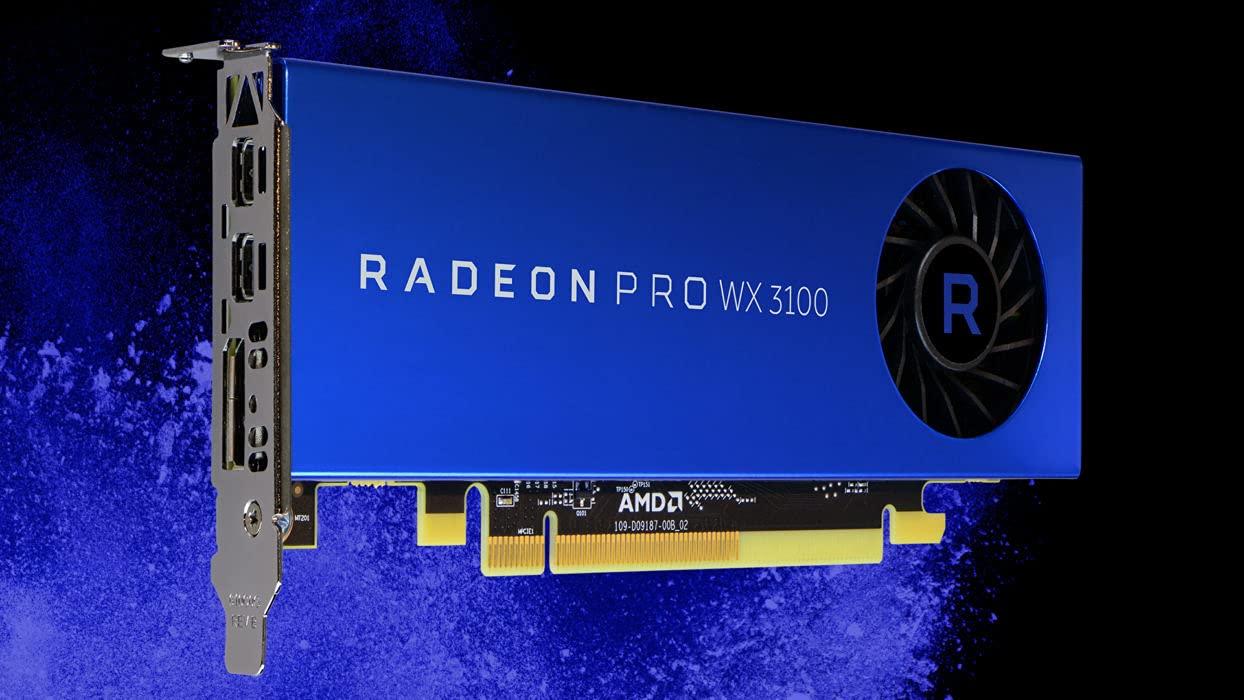 Amd Radeon Pro Wx 3100 Graphic Card   1.22 Ghz Core   4 Gb Gddr5   Half Length   Single Slot Space Required