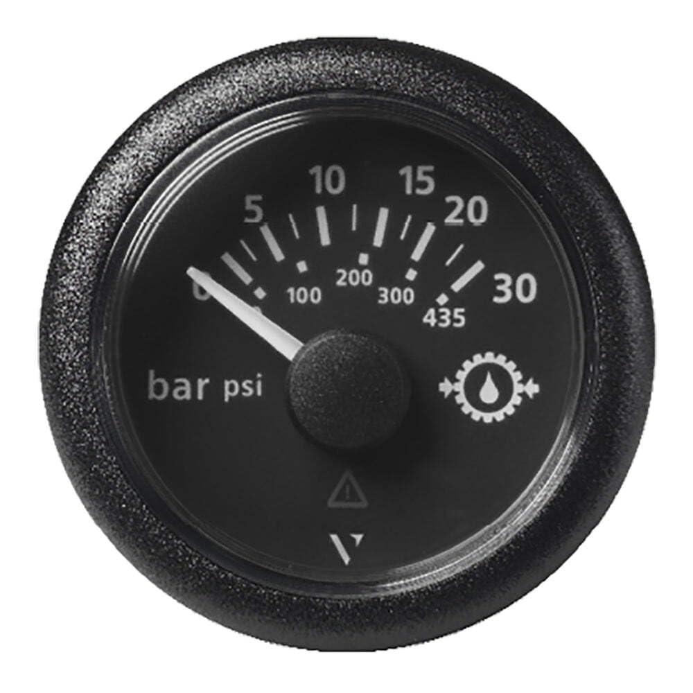 Veratron 52Mm (2-1/16'') Viewline Transmission Oil Pressure 30 Bar/435 Psi - Black Dial &Amp; Round Bezel,WBEEAB07YXQWMDT