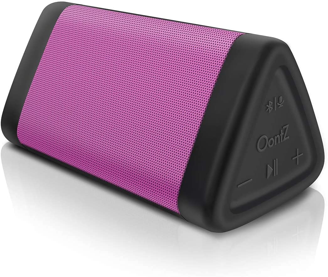 Oontz Angle 3 Bluetooth Speaker, Portable Wireless Bluetooth 5.0 Speaker, 10 Watts, Crystal Clear Stereo Sound, Rich Bass, Ipx5 Water Resistant, Loud Portable Bluetooth Speaker (Pink)