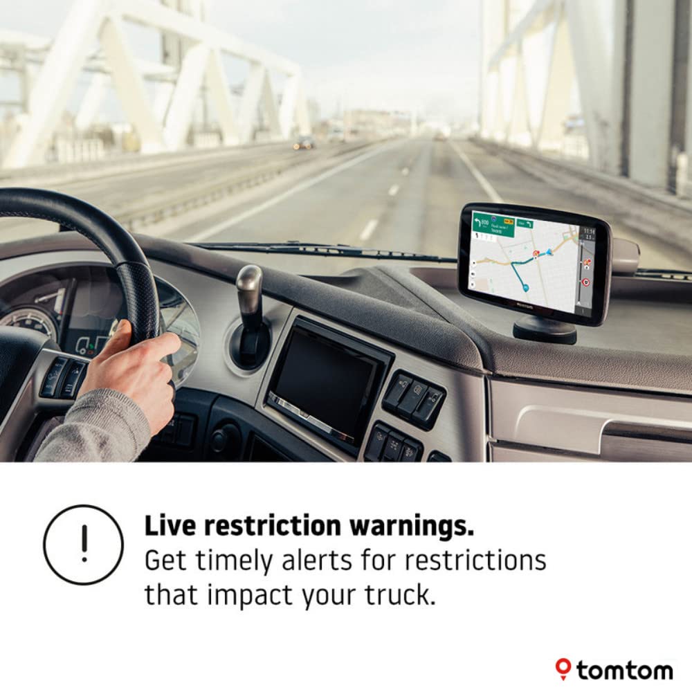 Tomtom Truck Gps Go Expert, 6 Inch Hd Screen, With Custom Truck Routing And Pois, Traffic Congestion Thanks To Tomtom Traffic, W