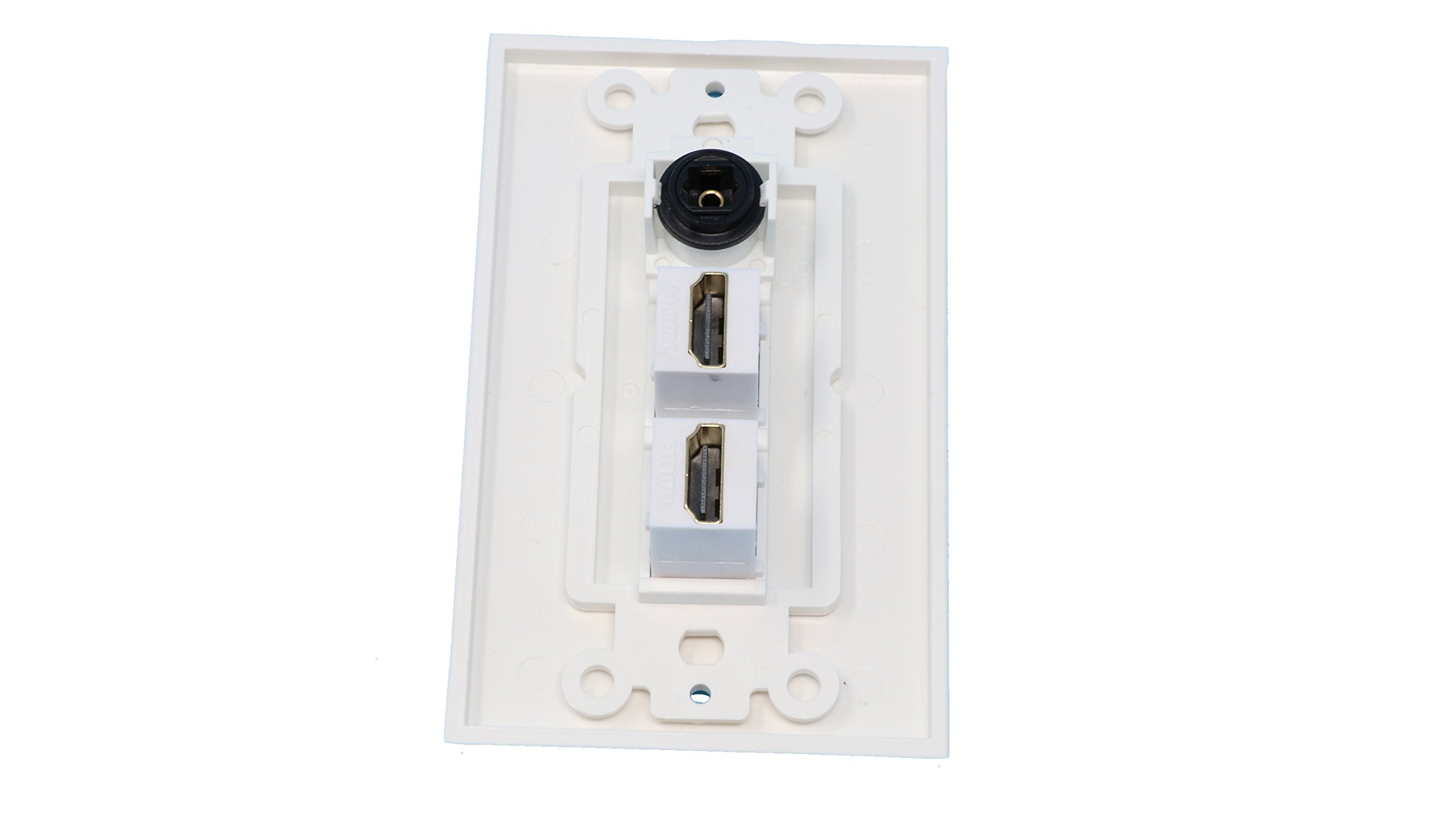 Riteav   1 Toslink Digital Audio Port And 2 Hdmi Port Wall Plate Decorative