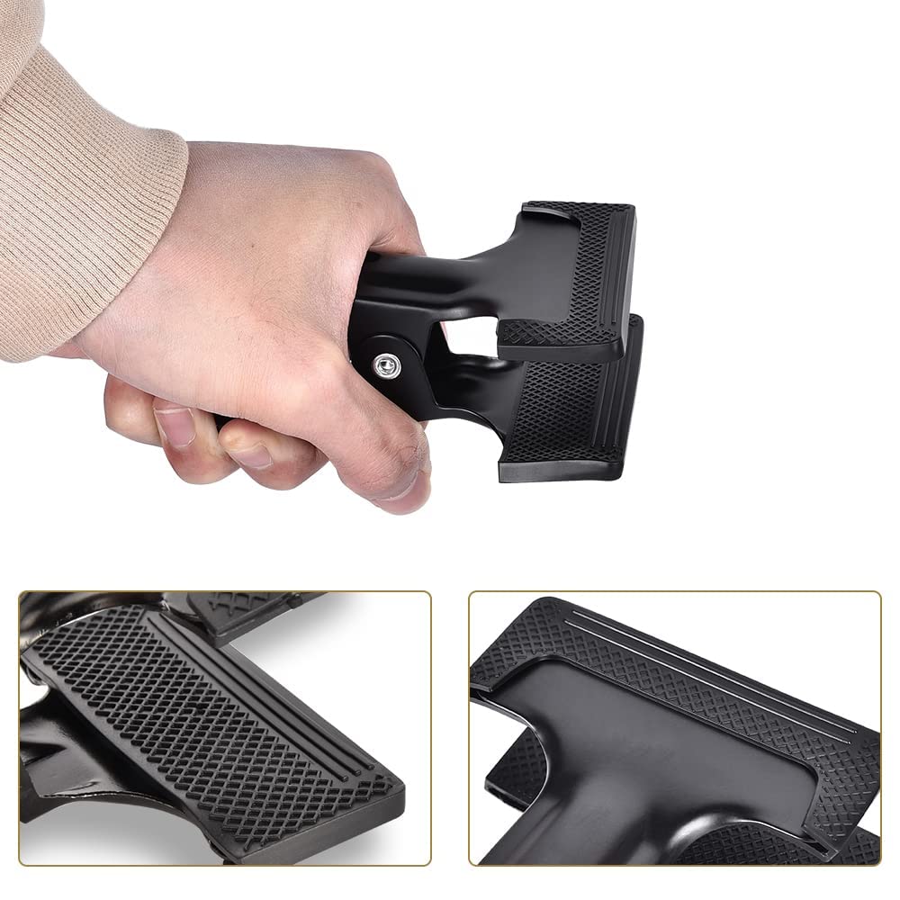 Kagyoku Backdrop Spring Clamps With Hook  2 Pack Of 4'' Heavy Duty Clips For Photography Background Stands, Woodworking & Home I