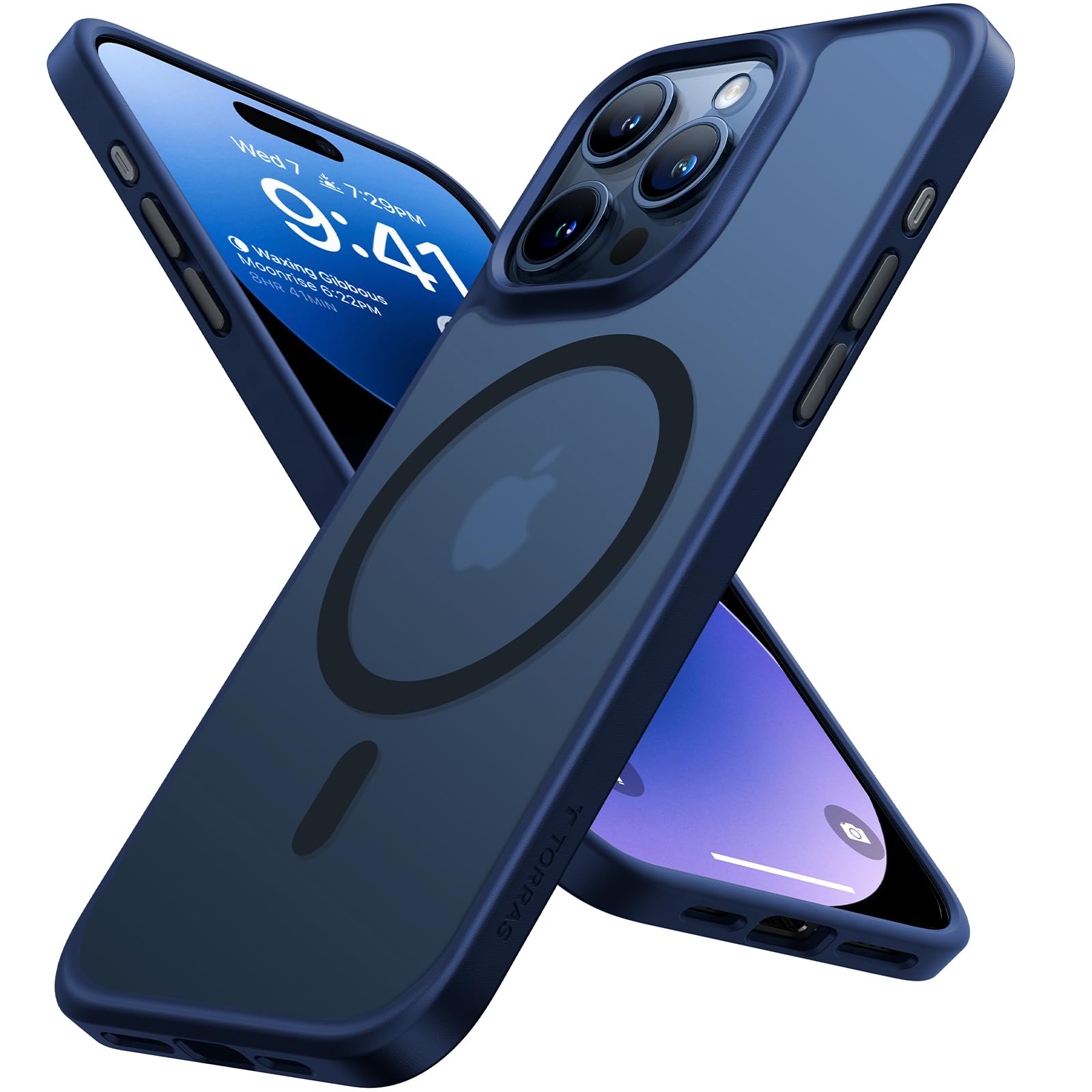 Torras Magnetic Shockproof Compatible With Iphone 15 Pro Max Case, [14Ft Military Grade Drop Tested] [Compatible With Magsafe] S