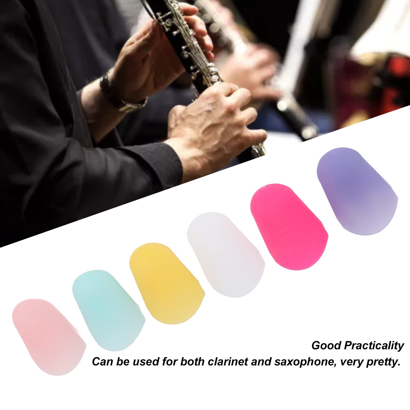 Mouthpiece Cap, 6Pcs Silicone Mouthpiece Cap Cover Protector Kit For Clarinet Saxophone