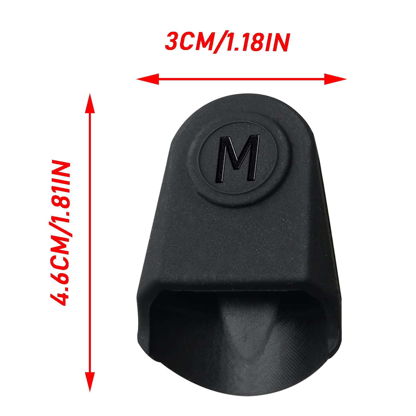 Meetoot 2Pcs Mouthpiece Cap Protector Black Rubber Saxophone Clarinet Mouthpiece Cover Cap Protector