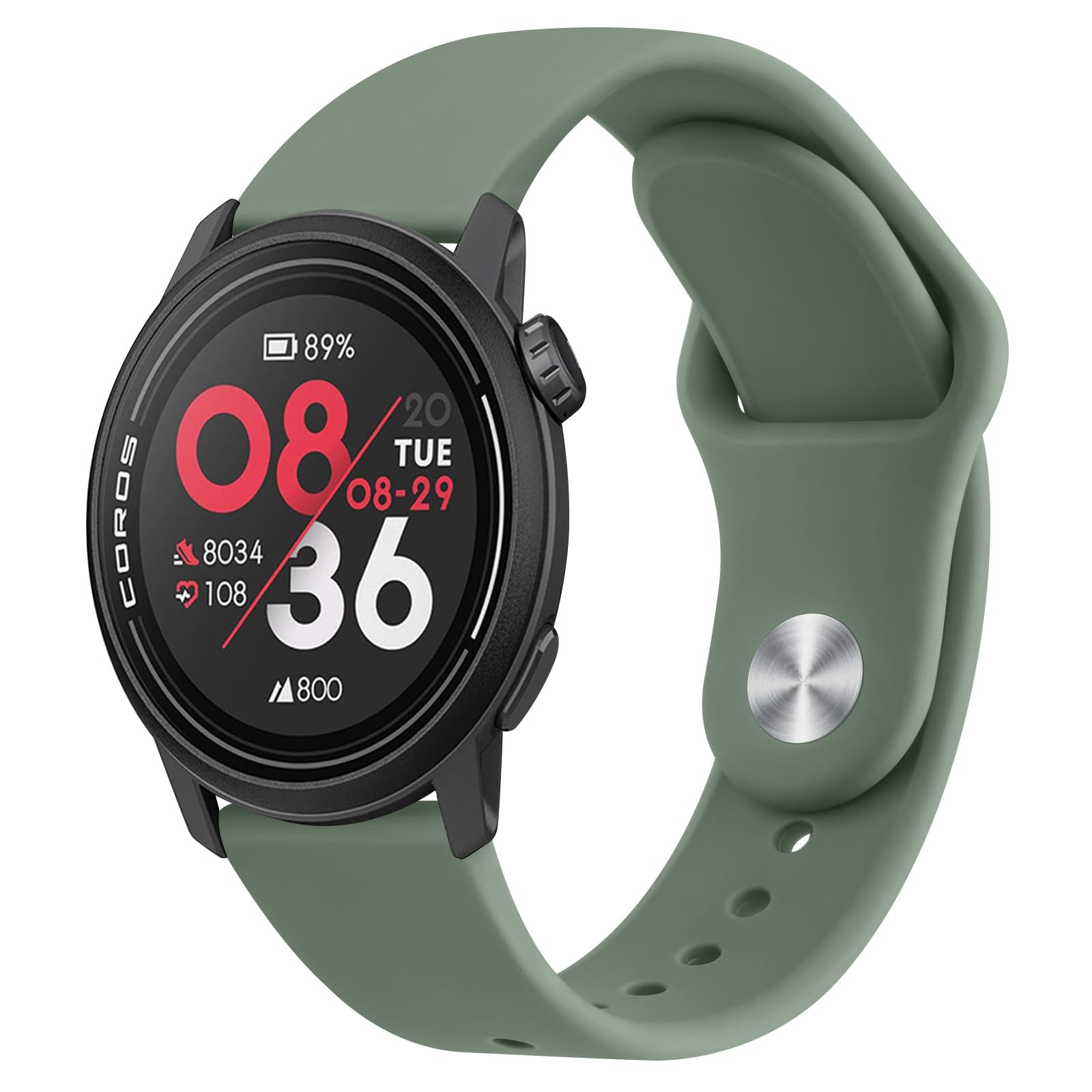 Meliya Bands For Coros Pace 3 / Apex Pro Smart Watch Bands, 22Mm Soft Silicone Sport Strap Replacement Band (Cactus)