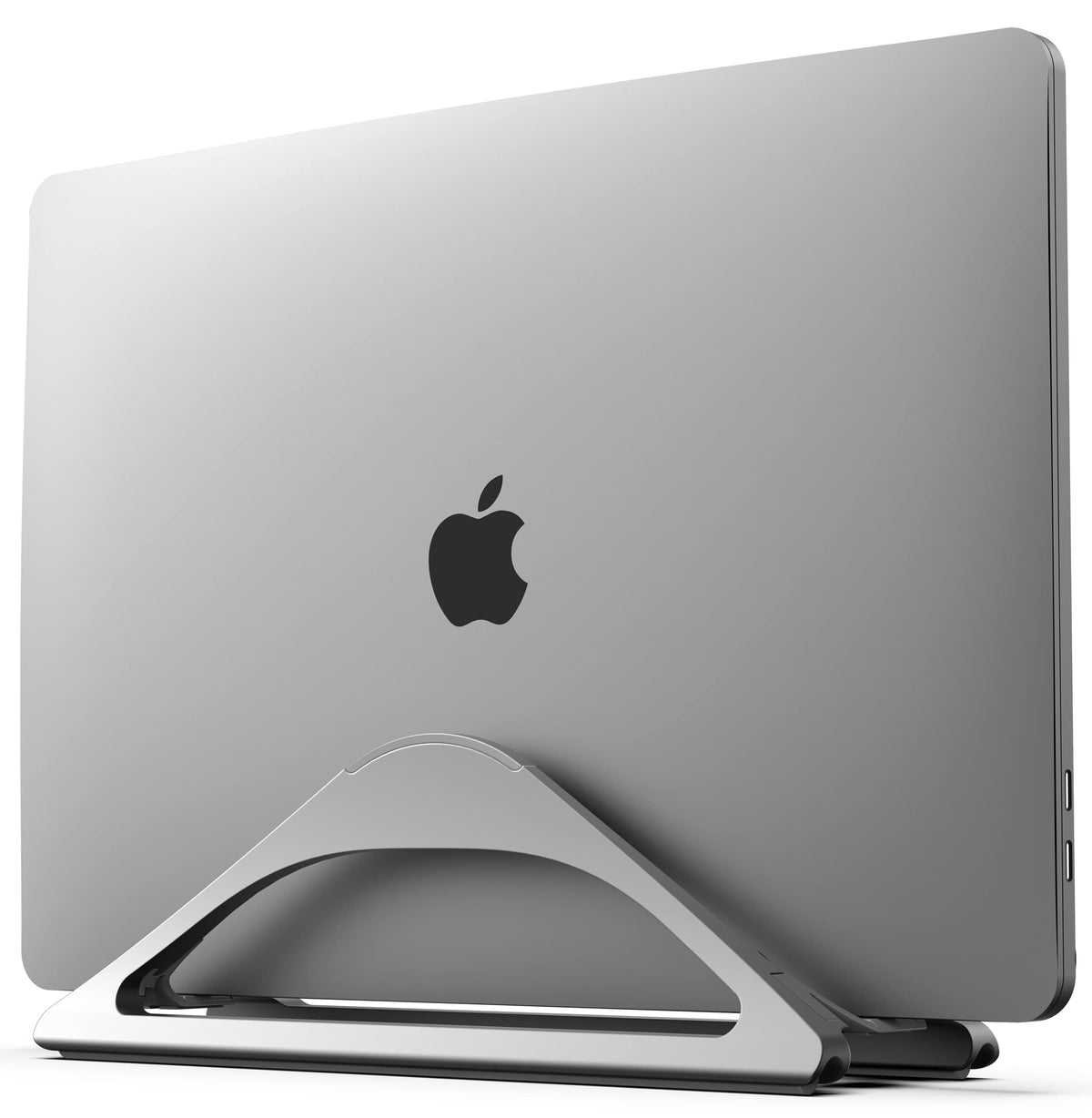 Humancentric Vertical Laptop Stand For Desks (Space Gray) | Adjustable Holder To Dock Apple Macbook, Macbook Pro, And Other Lapt