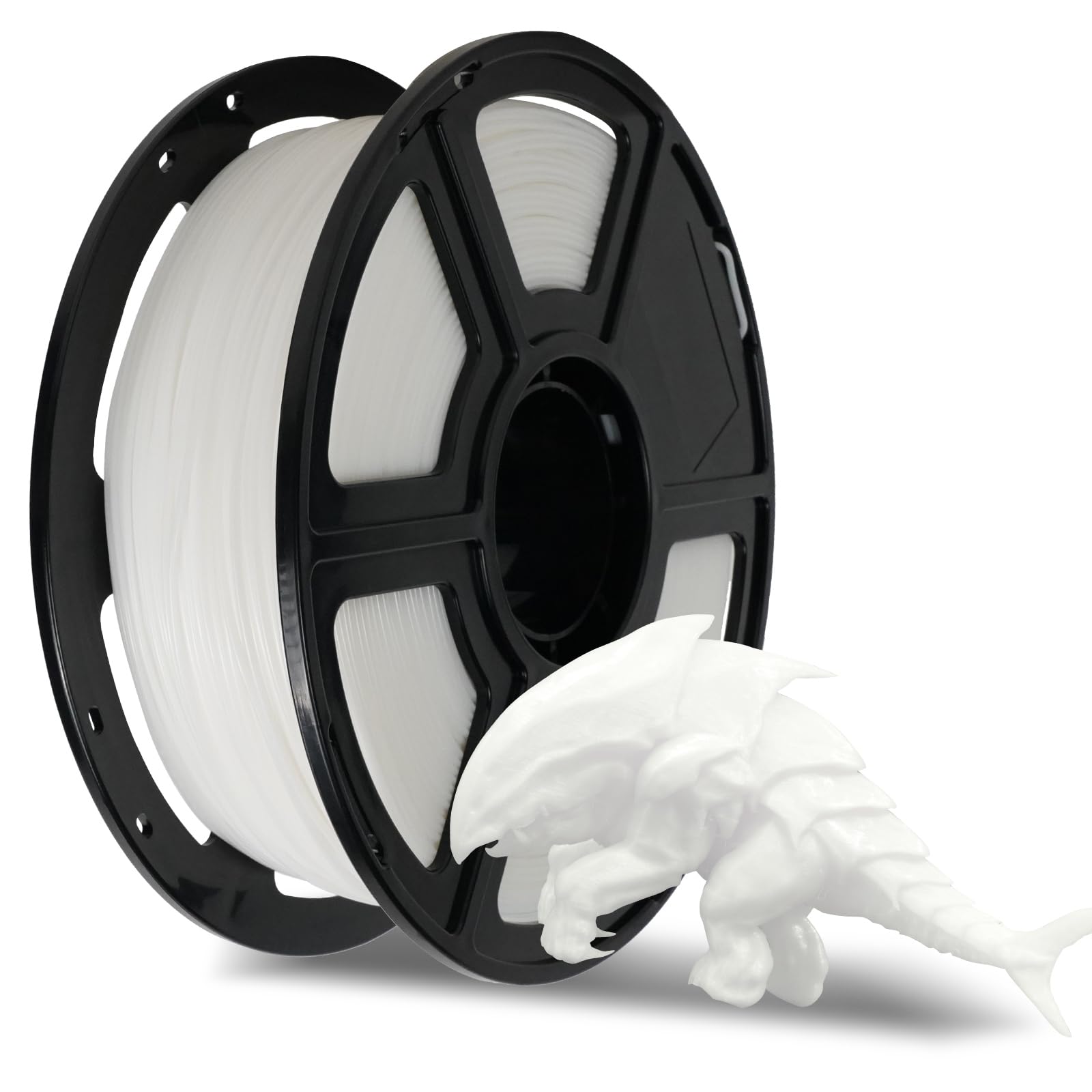 Flashforge Rapid Pla Filament 1.75Mm White, Max 500Mm/S High Speed Printing, 3D Printer Filament 1Kg (2.2Lbs) Spool, Dimensional