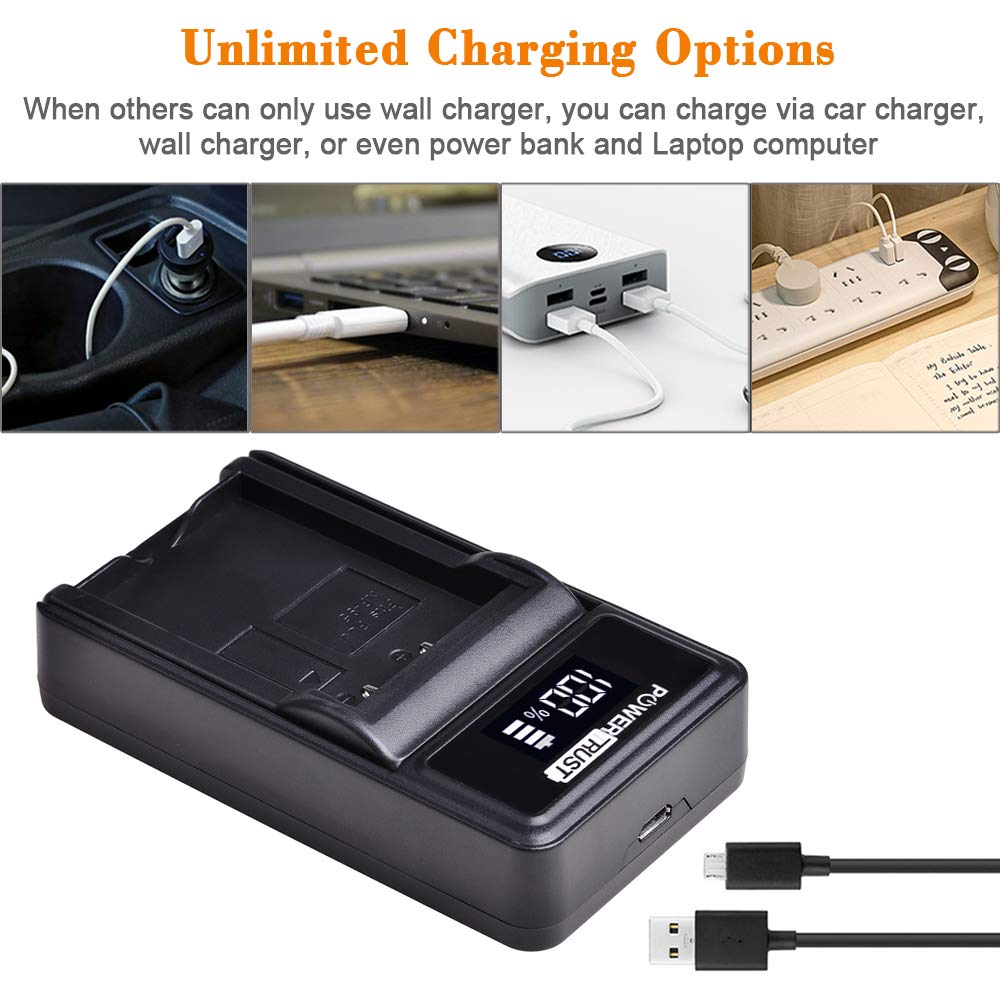 Powertrust 2X 1900Mah Np 95 Np95 Np 95 Li Ion Battery And Charger For Fujifilm Np 95 F30 F31 F30Fd F31Fd 3D W1 X100T X100S X100