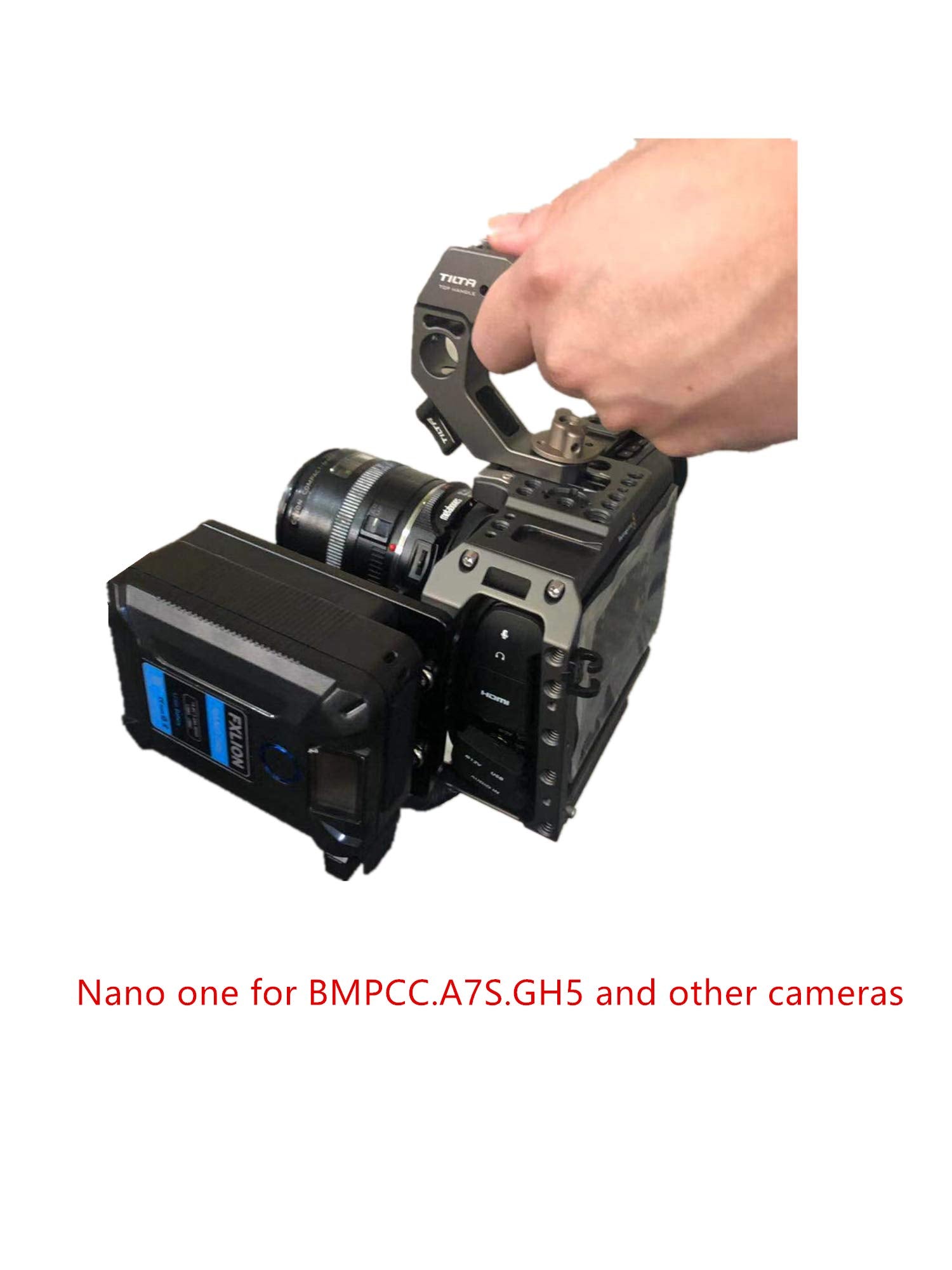 Songing Fxlion Nano One V Mount/V Lock Battery 3400Mah(50Wh/14.8V) With D Tap,Usb C,Usb A, Micro Usb Plugs,10Oz Mini For Cameras