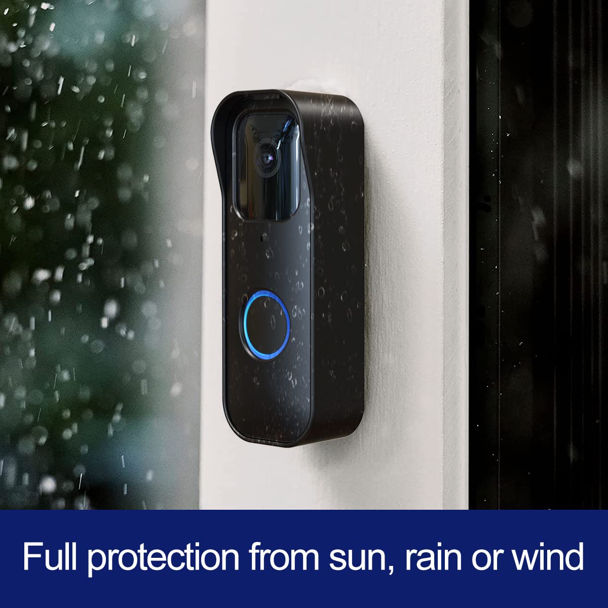 Blink Doorbell Mount For Blink Video Doorbell, No Drilling Blink Mount Bracket, Easy Installation For Blink Doorbell Camera Security System (The Blink Doorbell Is Not Included),Black