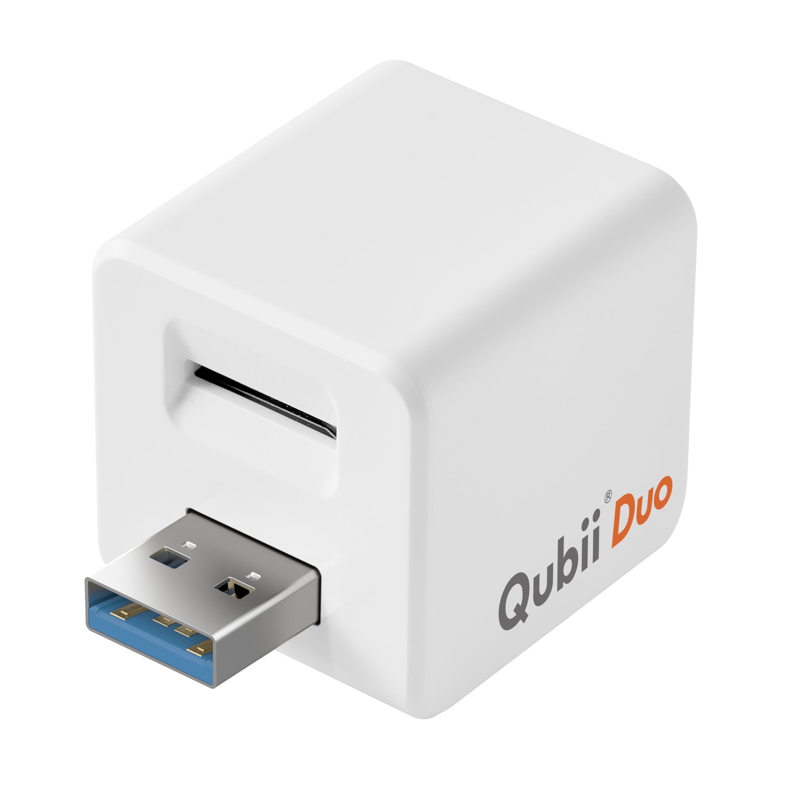 MAKTAR MFi-Certified Qubii Duo USB A Auto Photo Storage & iPhone Backup Charge and Automatically Save. Ends icloud fees. Free AP