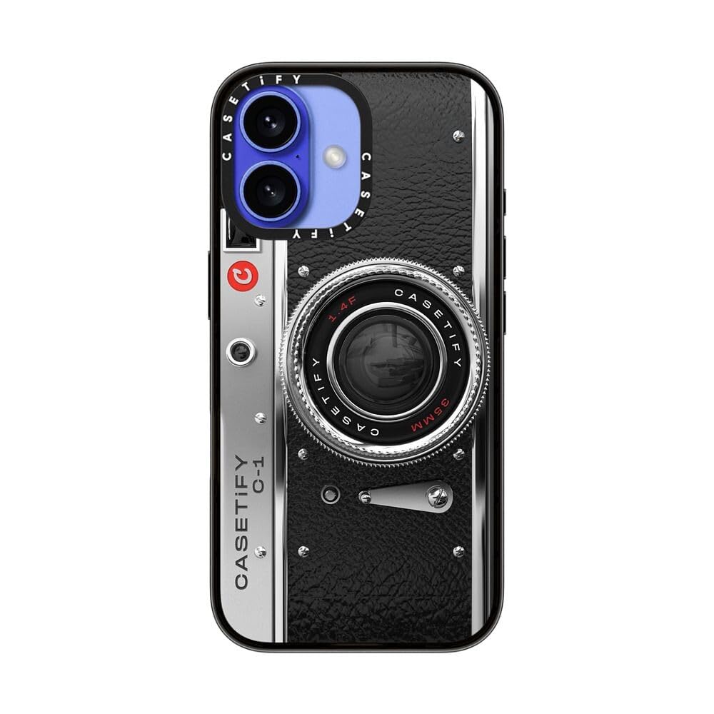 Casetify Compact Case For Iphone 16 [Lightweight / 4 Ft. 2X Military Grade Drop Protection/Slim]   Camera Case   Classic   Clear