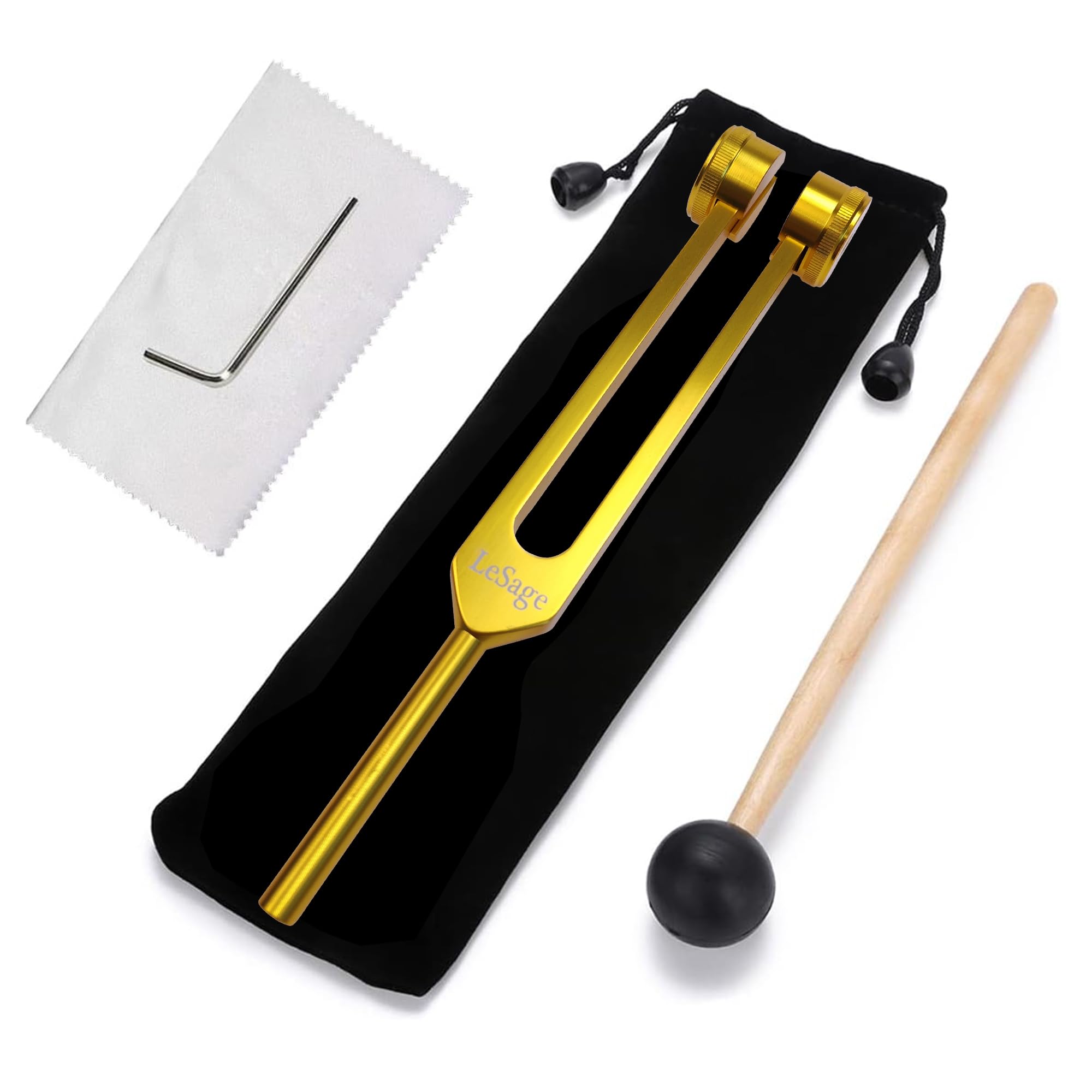 Lesage 128 Hz Tuning Fork Otto Weighted Tuning Forks For Healing Meditation 128 Hertz Diapason Medical 128Hz Tuning Fork Yellow