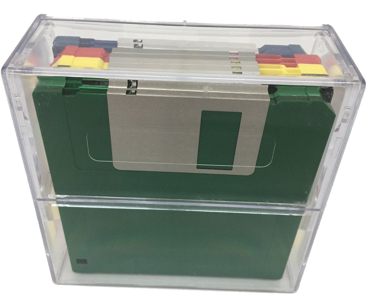 3.5'' Dd2 720Kb Unformatted Floopy Disks Diskettes (10 Pack, Assorted Rainbow Colors)