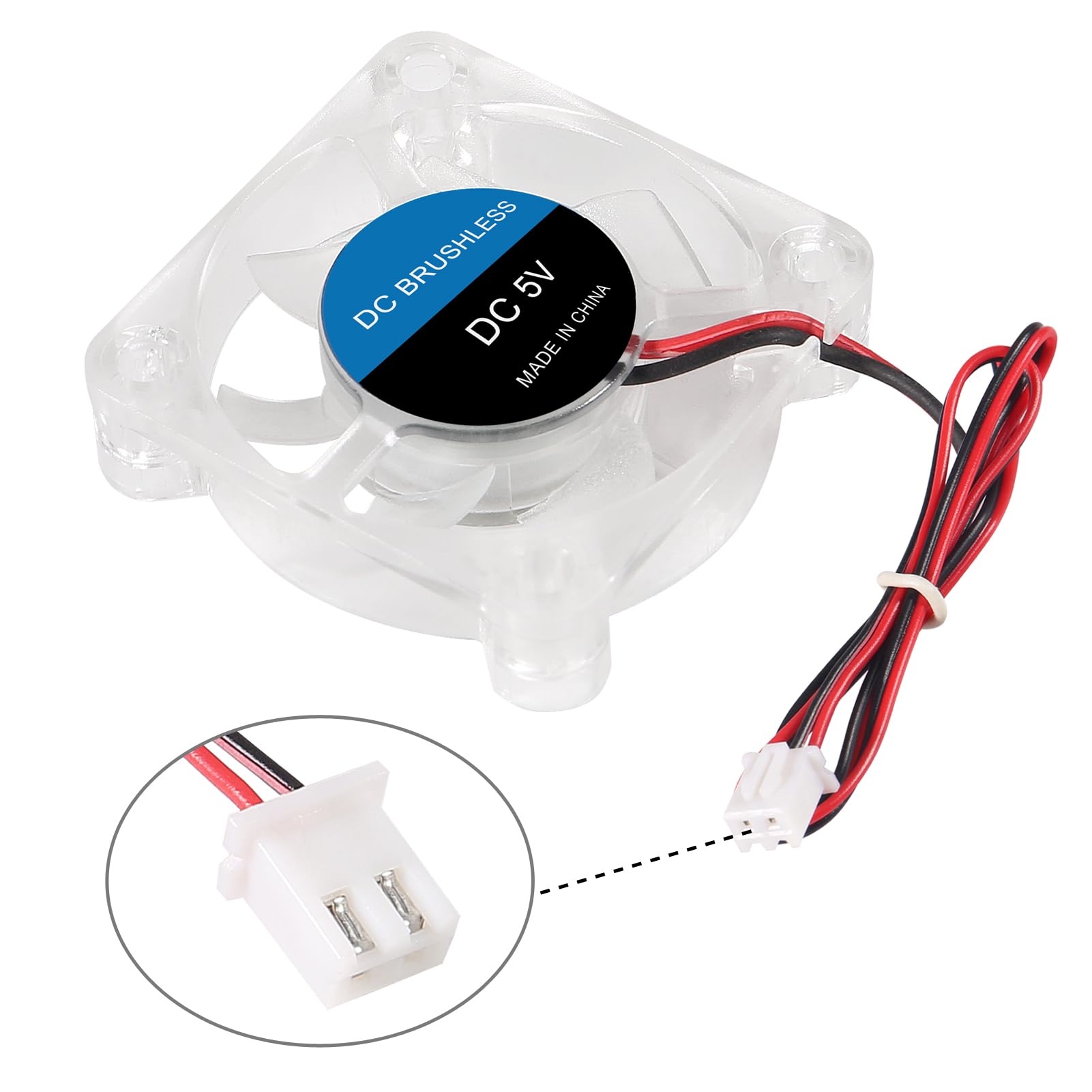 4Pcs Cooling Fan 24V 4010 40X40X10Mm Dc 24V Brushless Cooling Fans 40Mm Fan Blue Led Cooler Fan 2 Pin For 3D Printer