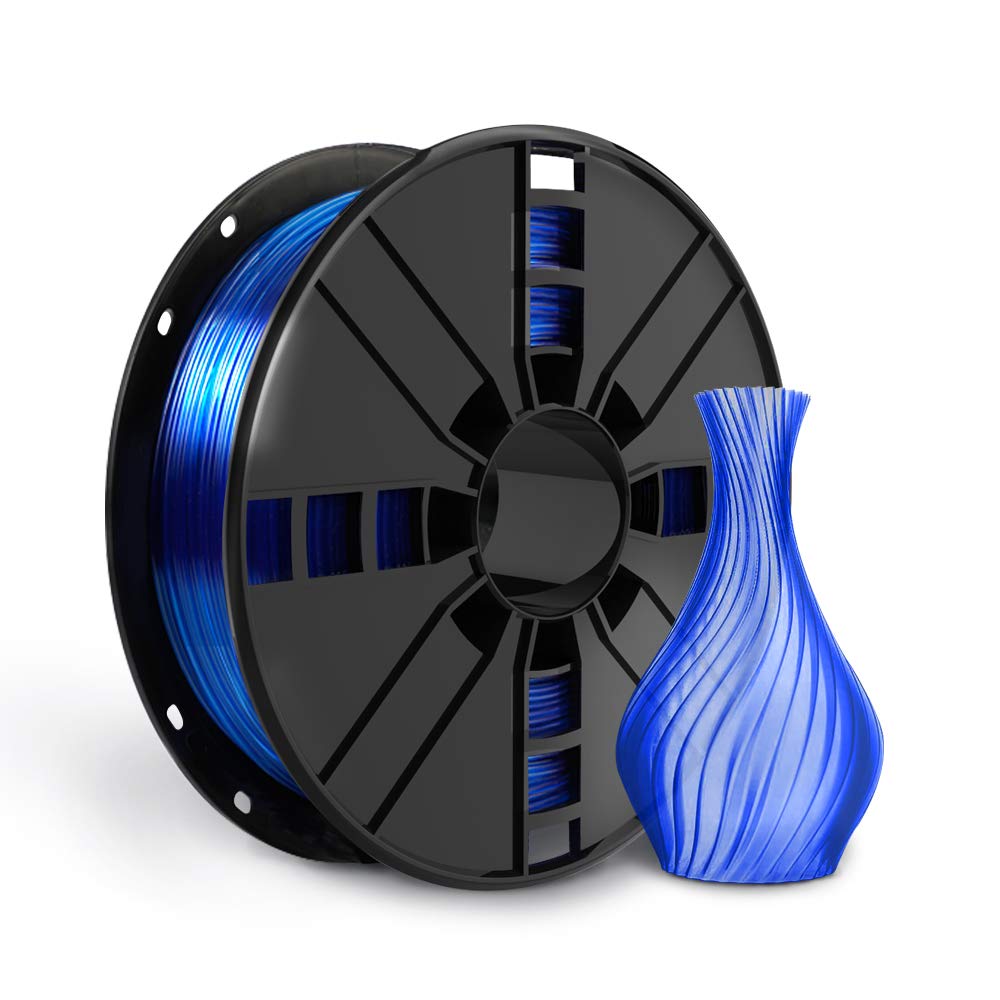 Petg Filament 1.75,Toughness Enhanced Blue Petg Vacuum Sealed,Accuracy +/  0.02 Mm, 1 Kg Spool 3D Filament Petg Blue