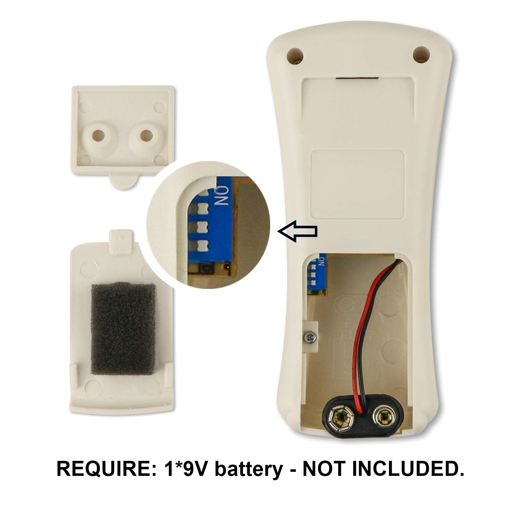 Eogifee Ceiling Fan Remote Control With Reverse, Light Dimmer, 3 Speed Adjustable Control Of Replacement Of Hampton Bay Chq7080T