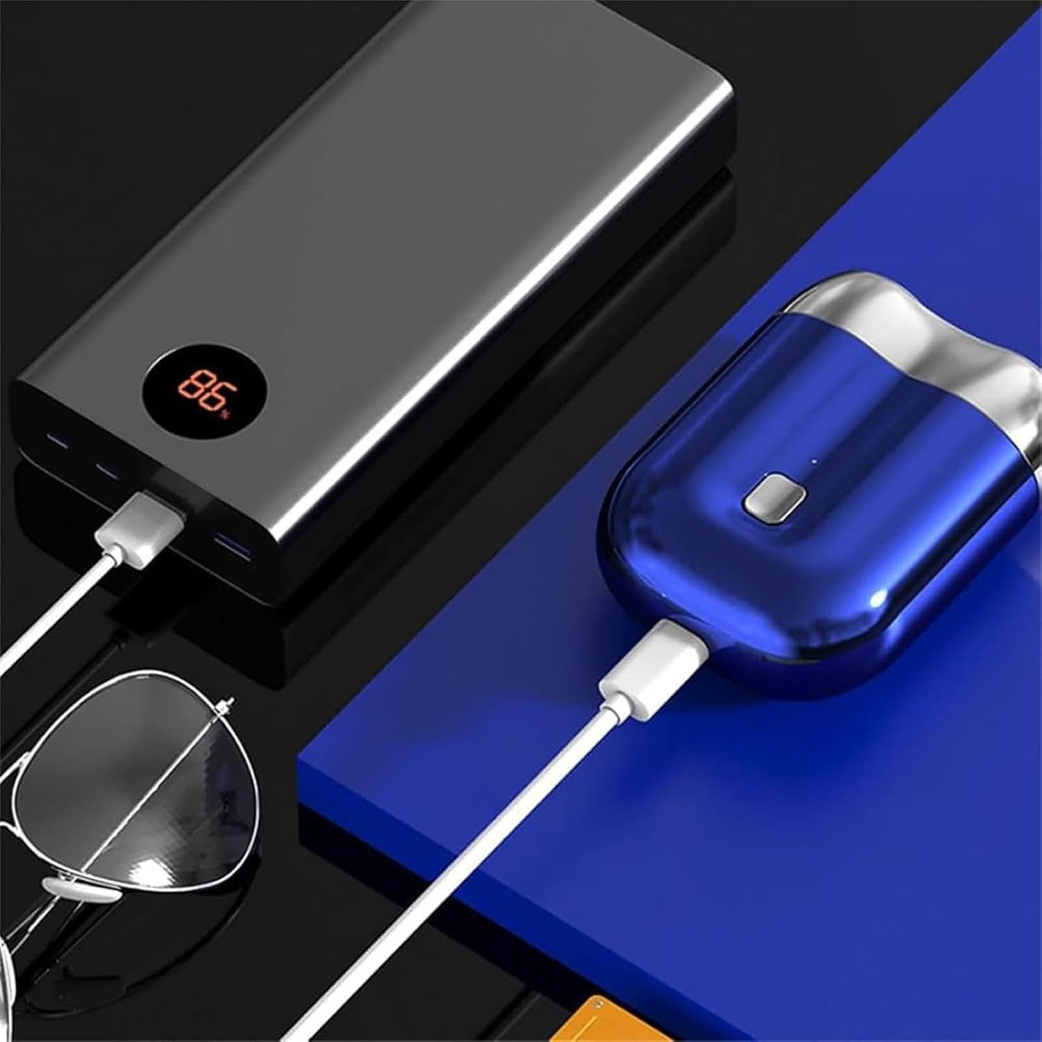2024 New Upgrade Dual Head Shaver,Mini Shaver,Pocket Shaver Usb Mini, Washable Double Head Razor, Rechargeable Waterproof Compac