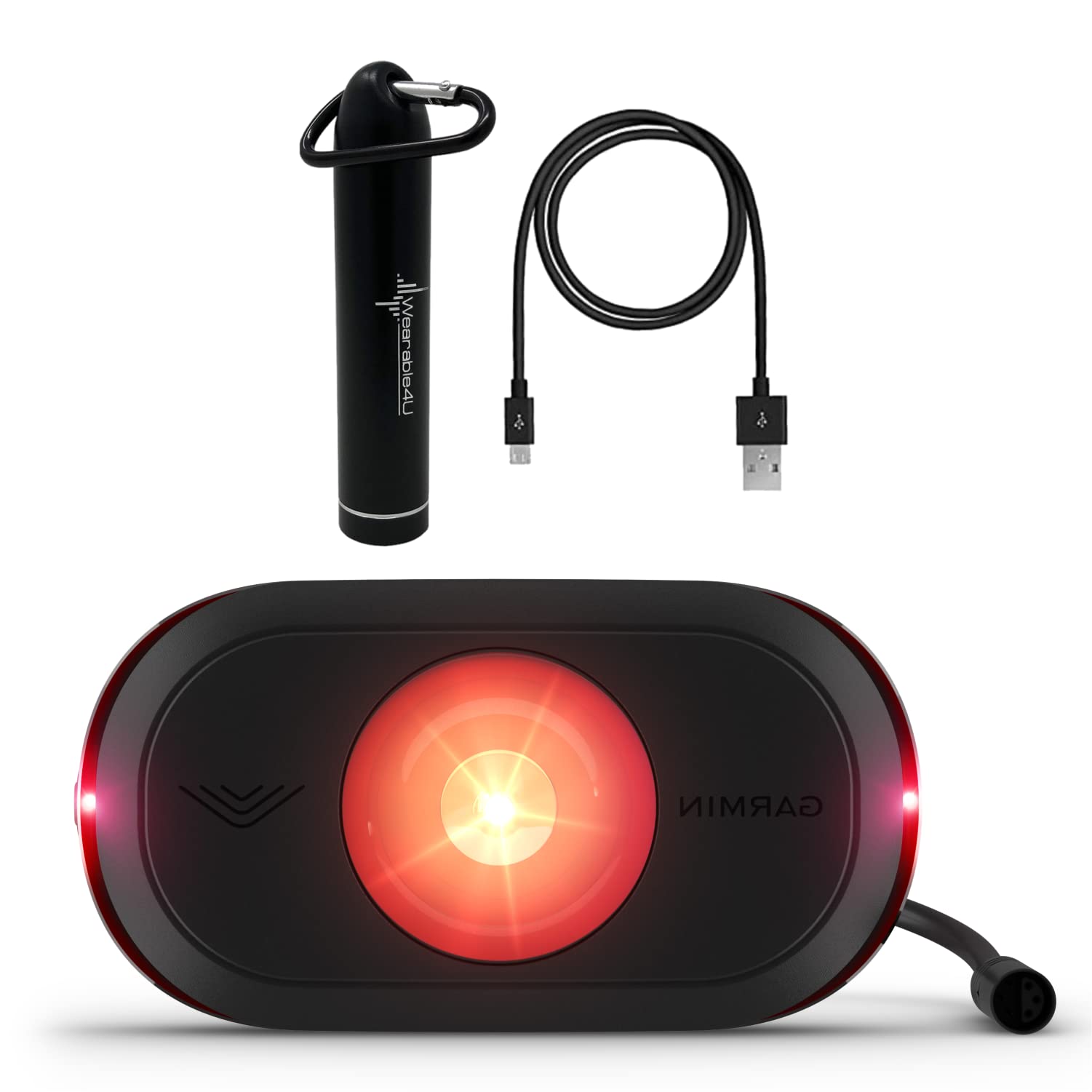 Wearable4U - Garmin Varia eRTL615 eBike Rearview Battery-Free Radar with E-Bank Bundle