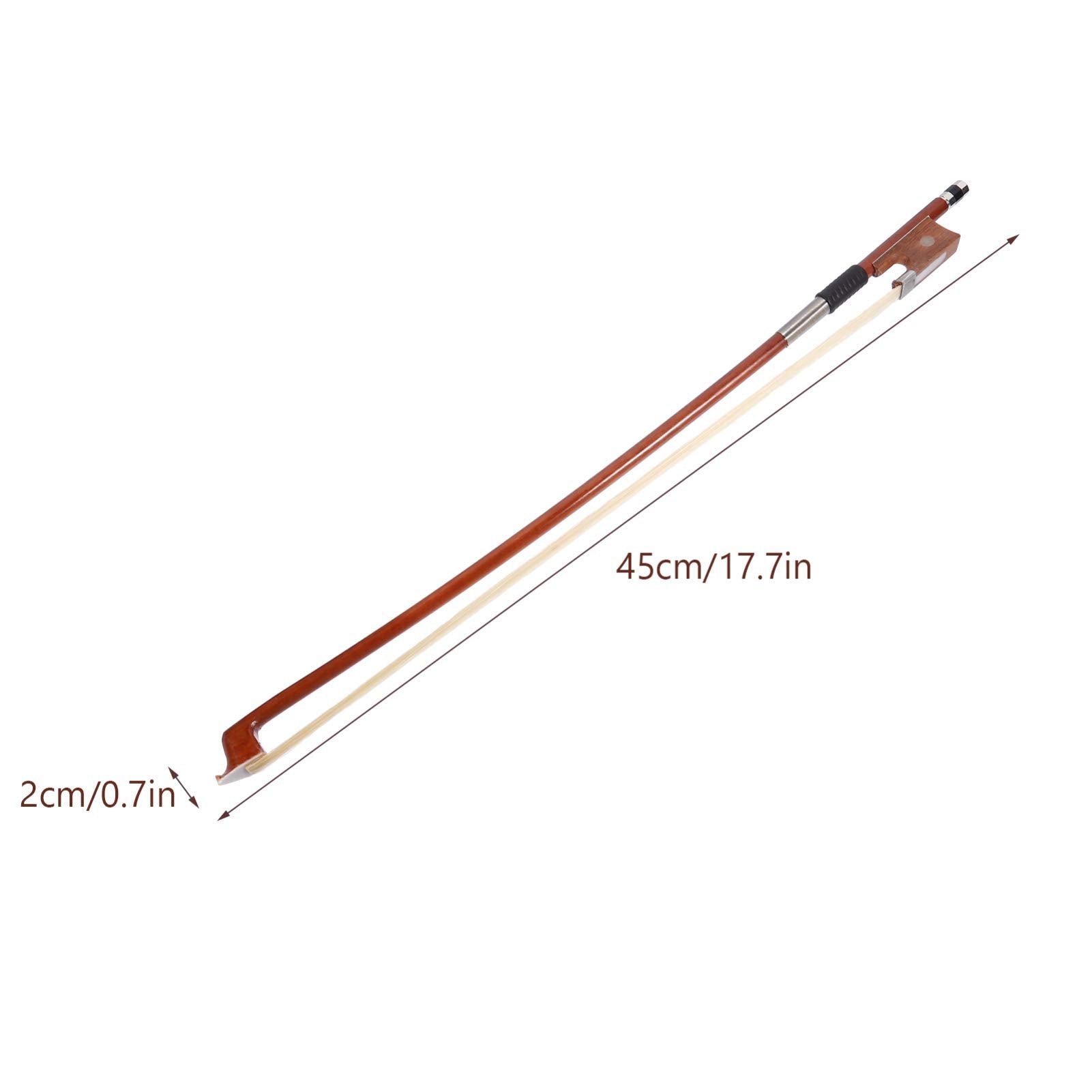 Vaguelly 1/10 Violin Bow, Light Weight with Horse Hair, 45cm, Random Color, Model 5264019OB15RC