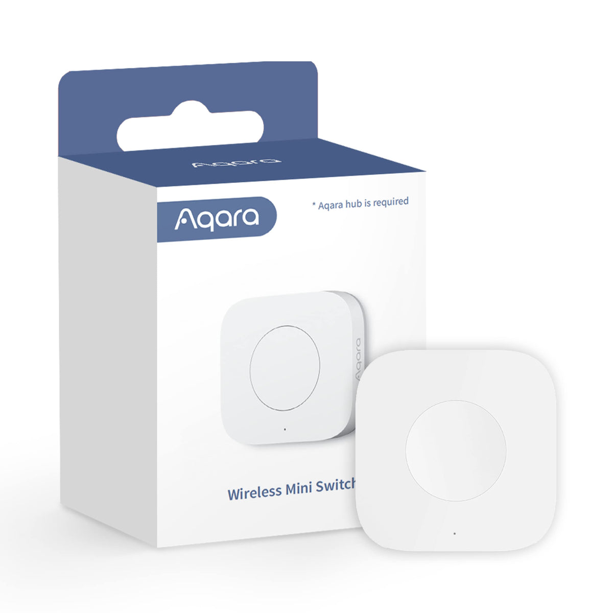 Aqara Wireless Mini Switch, Requires Aqara Hub, Zigbee Connection, Versatile 3-Way Control Button For Smart Home Devices, Compat